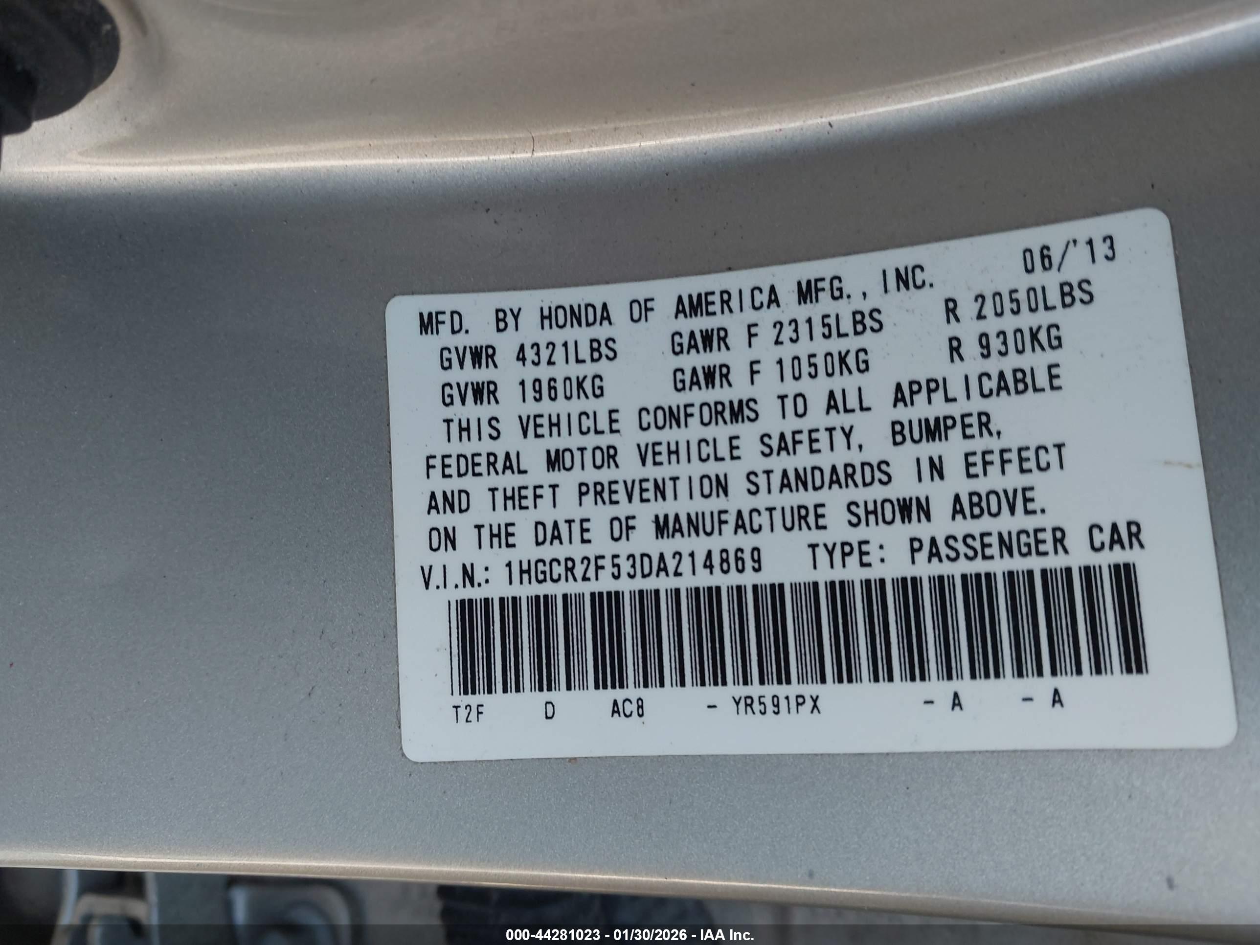 HONDA ACCORD image 9