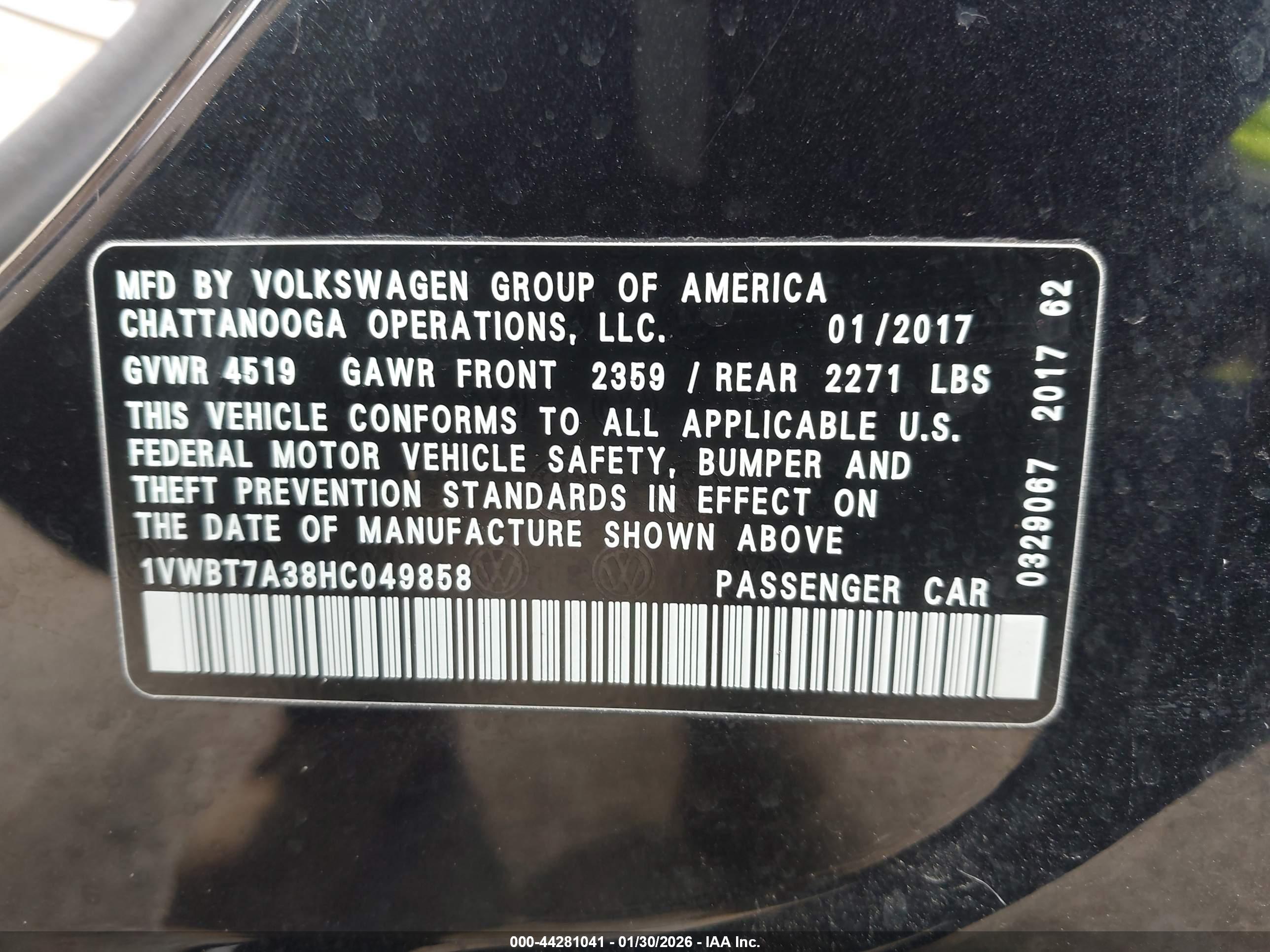 VOLKSWAGEN PASSAT image 9