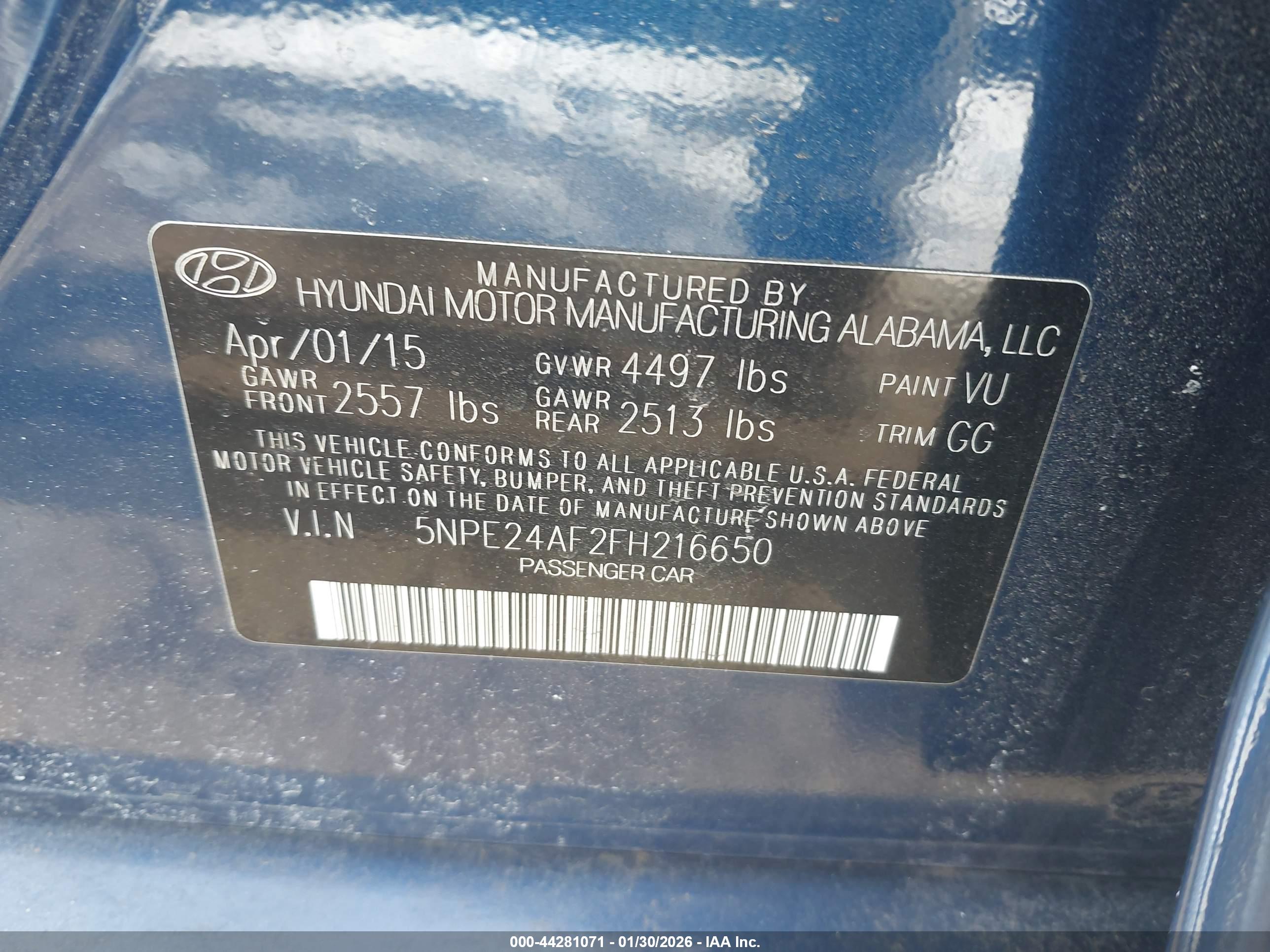HYUNDAI SONATA image 9