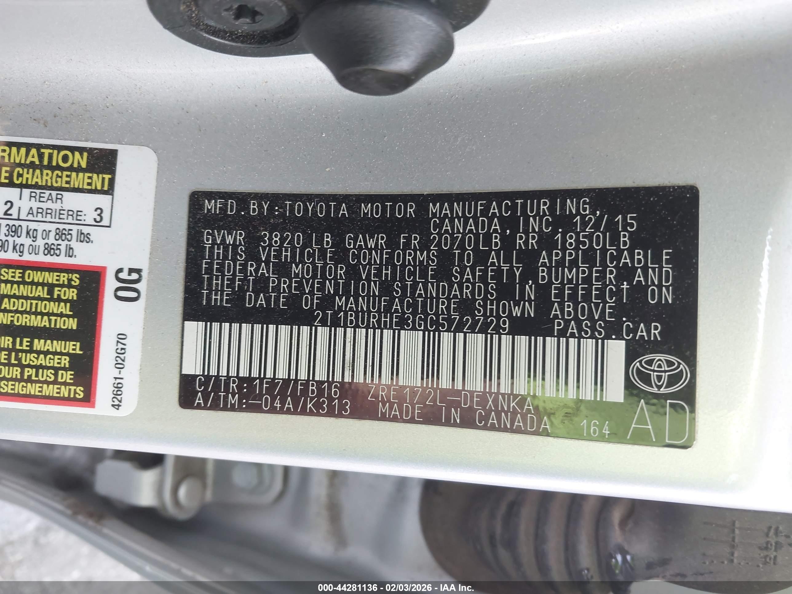 TOYOTA COROLLA image 9