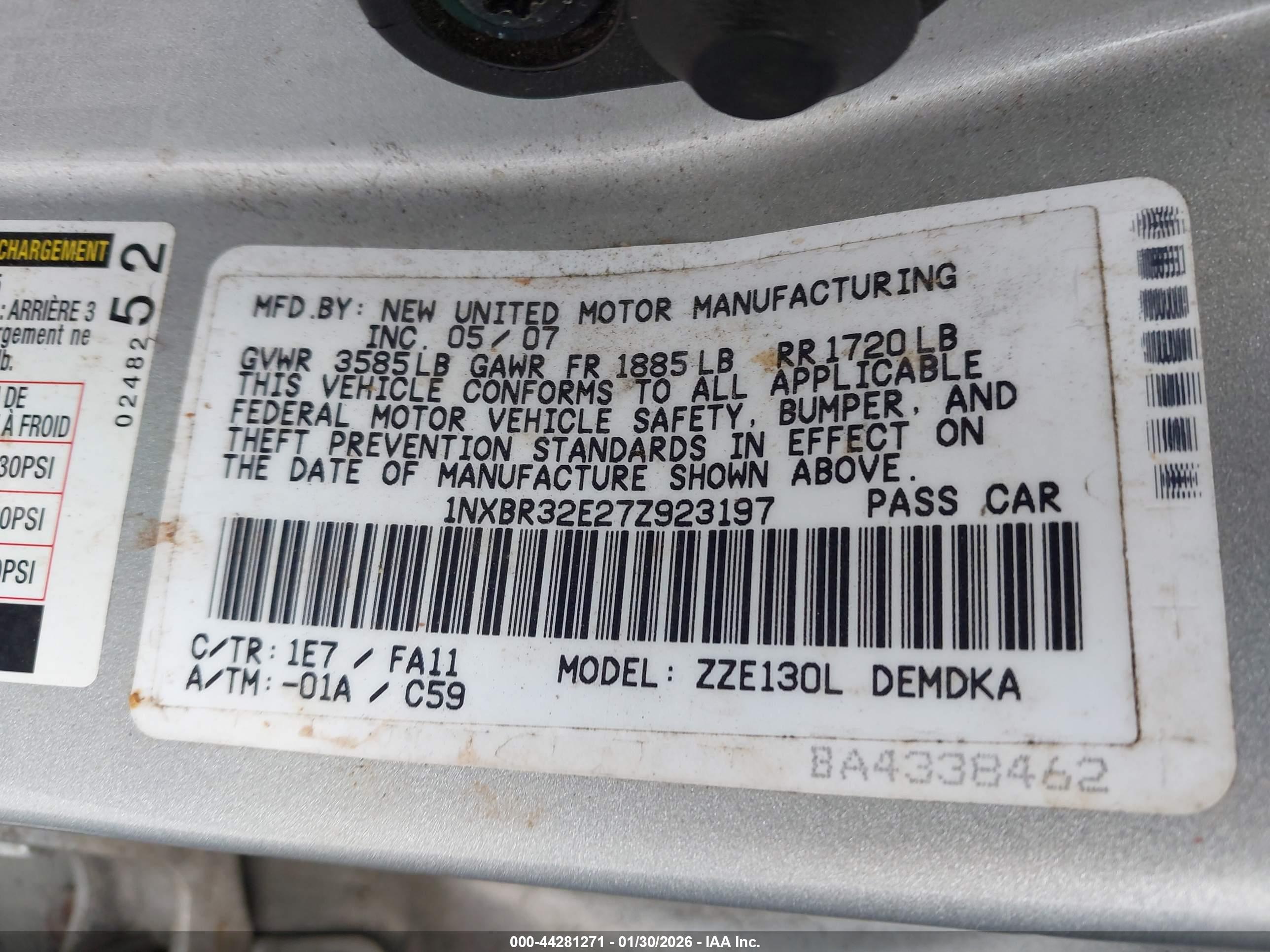 TOYOTA COROLLA image 9