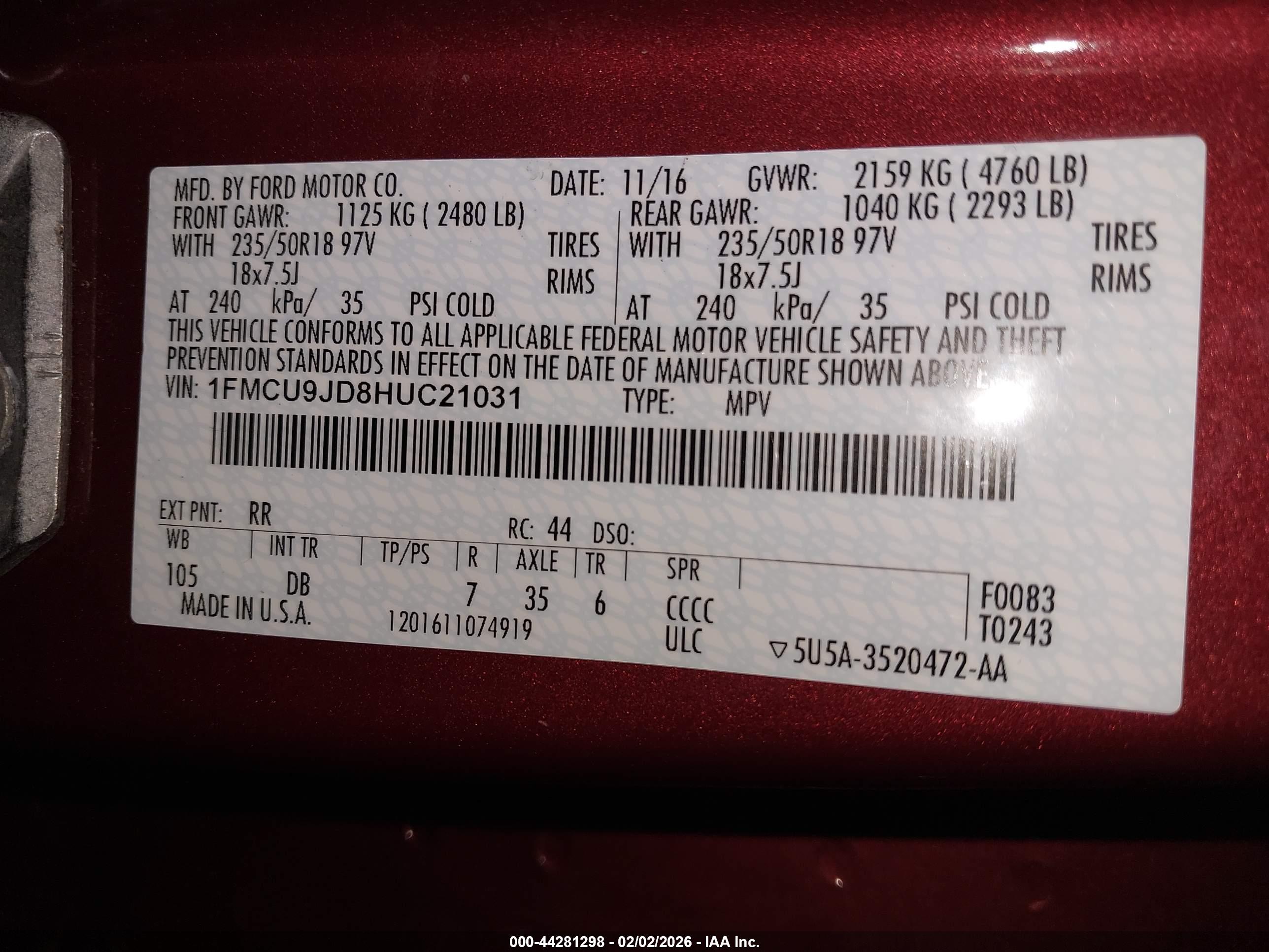 FORD ESCAPE image 9