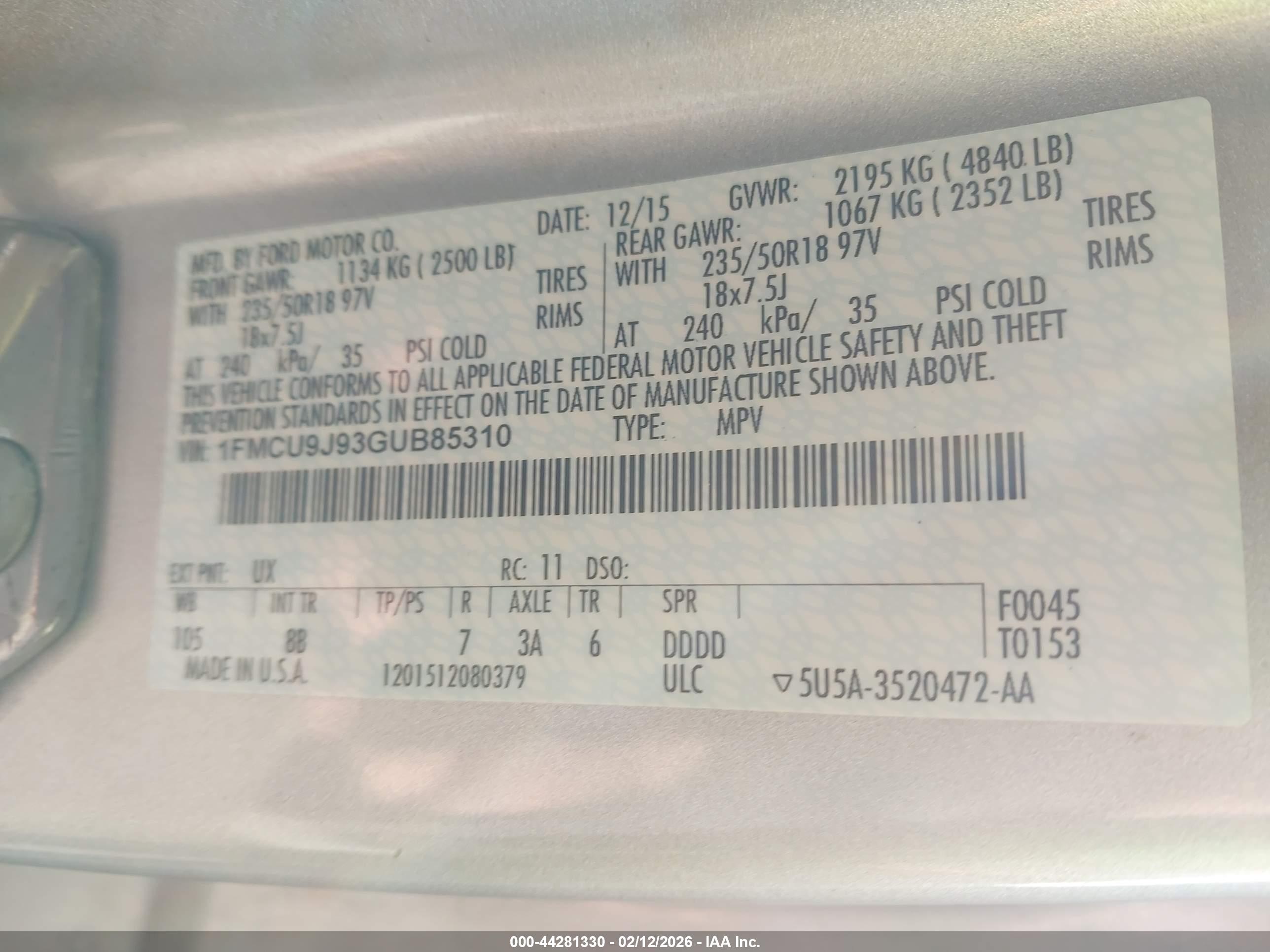 FORD ESCAPE image 9
