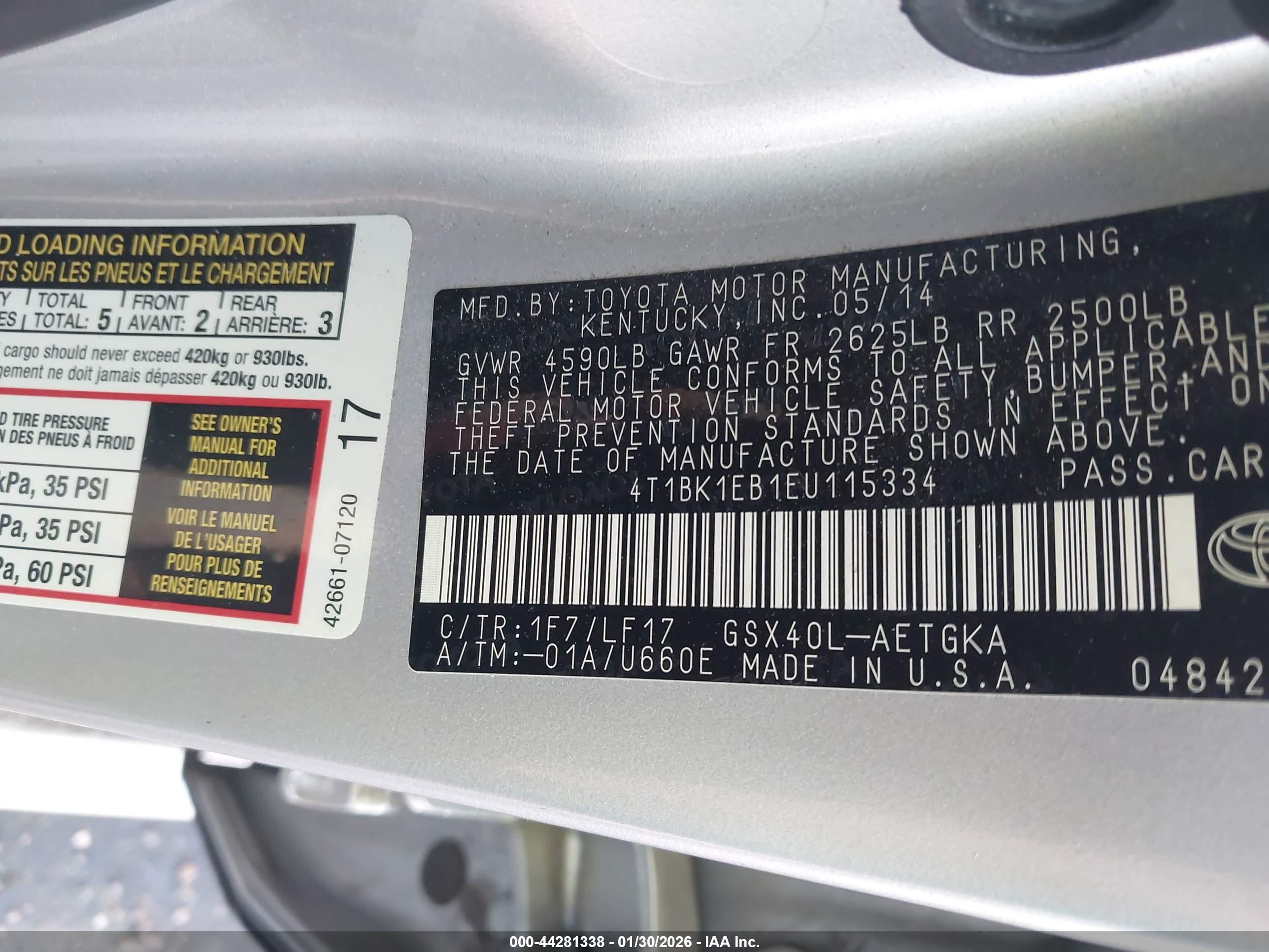 TOYOTA AVALON image 9