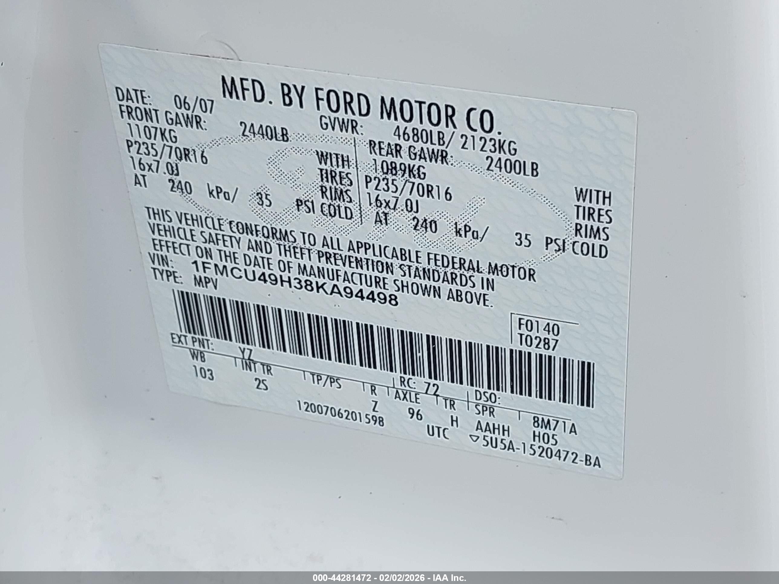 FORD ESCAPE image 9