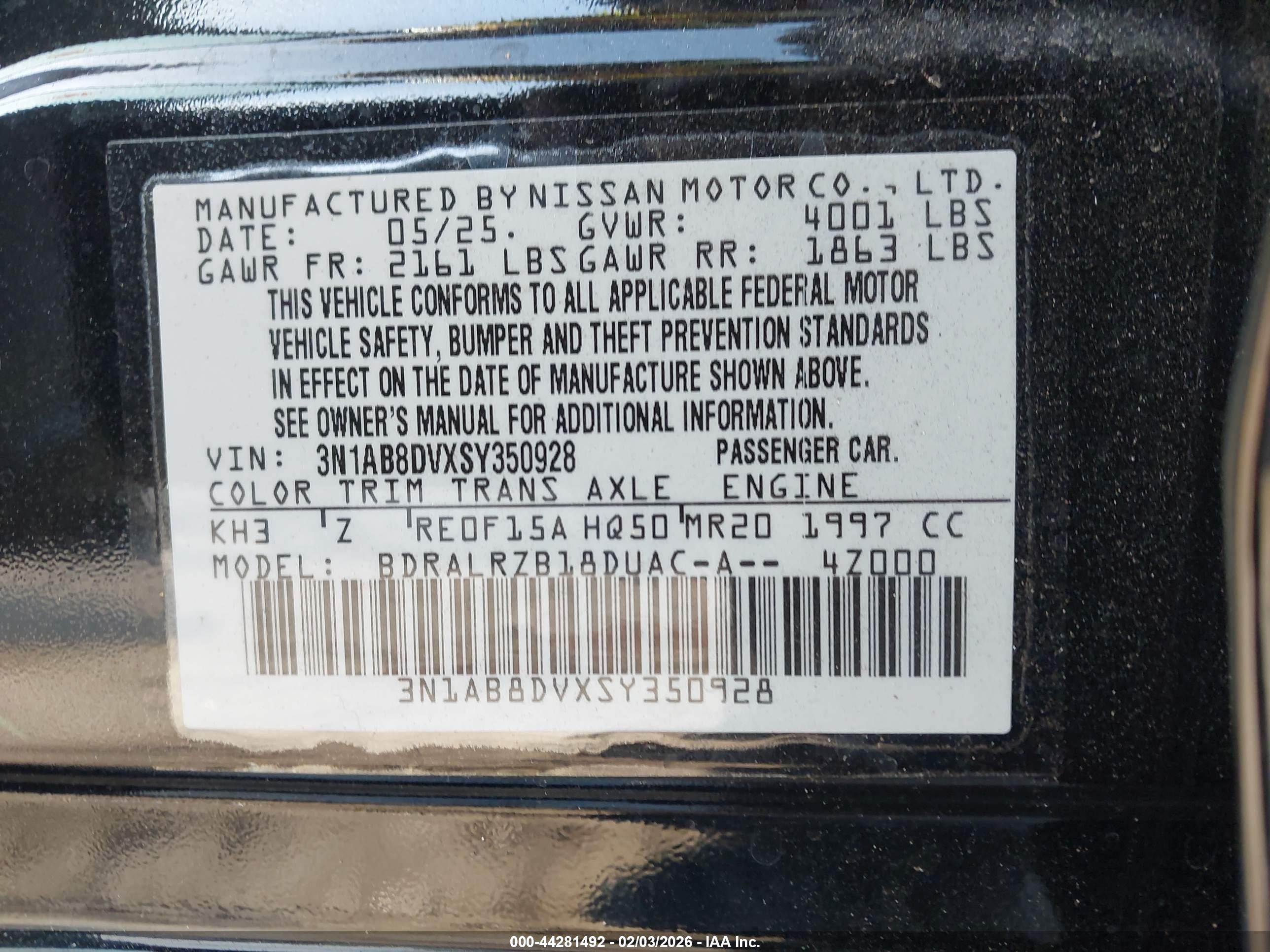 NISSAN SENTRA image 9