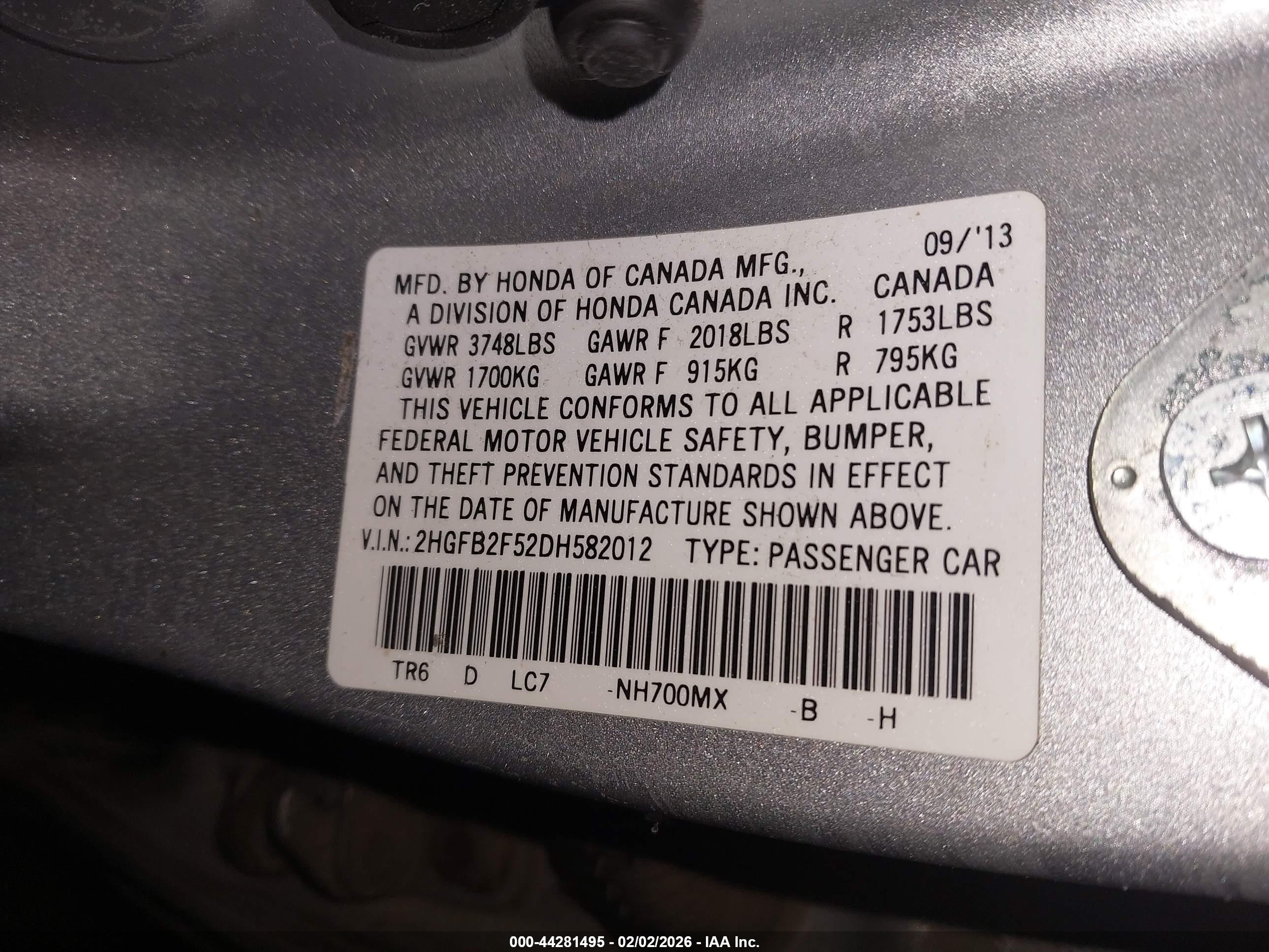 HONDA CIVIC image 9