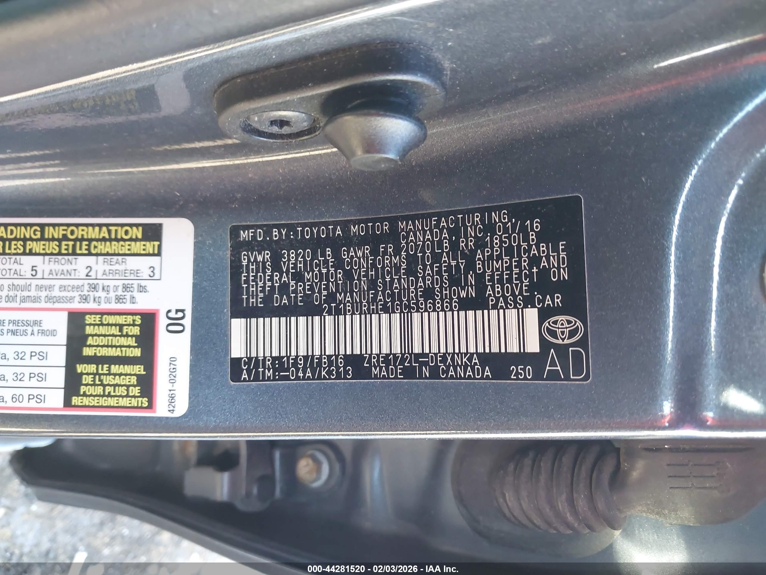 TOYOTA COROLLA image 9