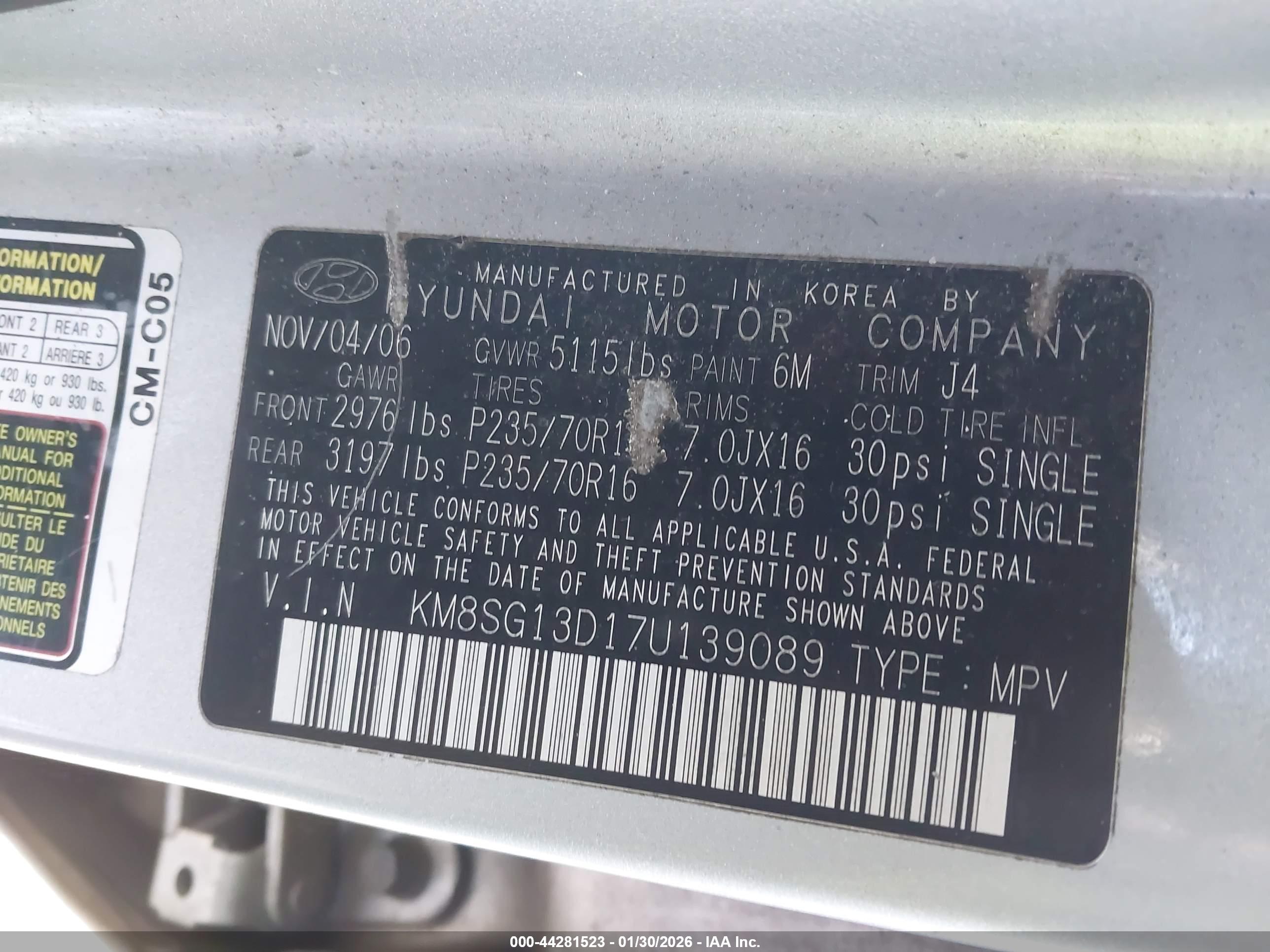 HYUNDAI SANTA image 9
