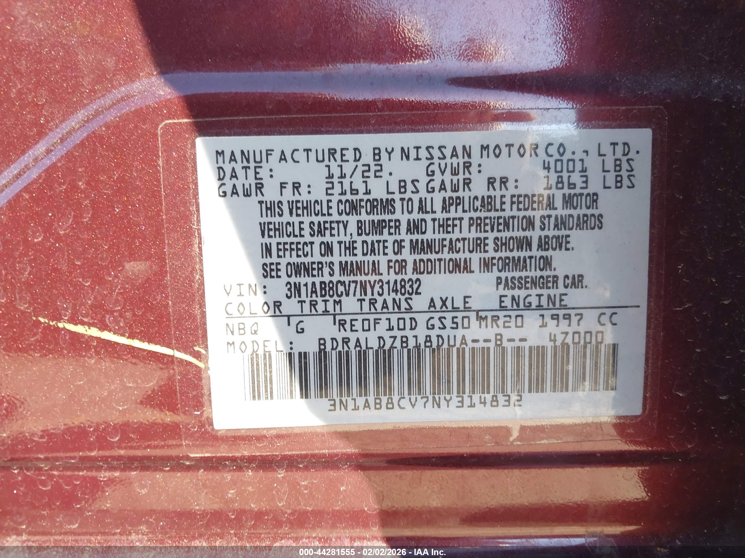 NISSAN SENTRA image 9