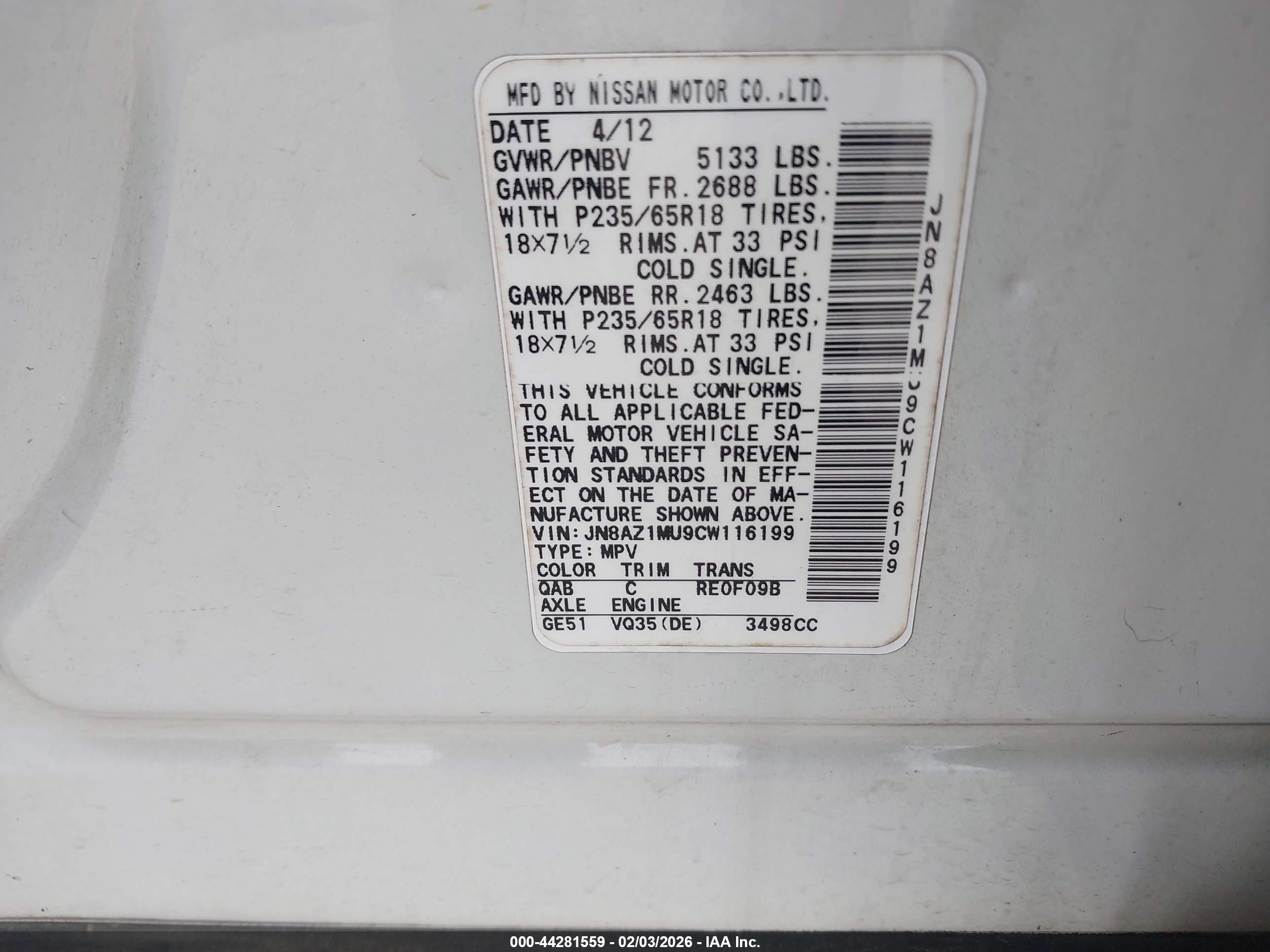 NISSAN MURANO image 9