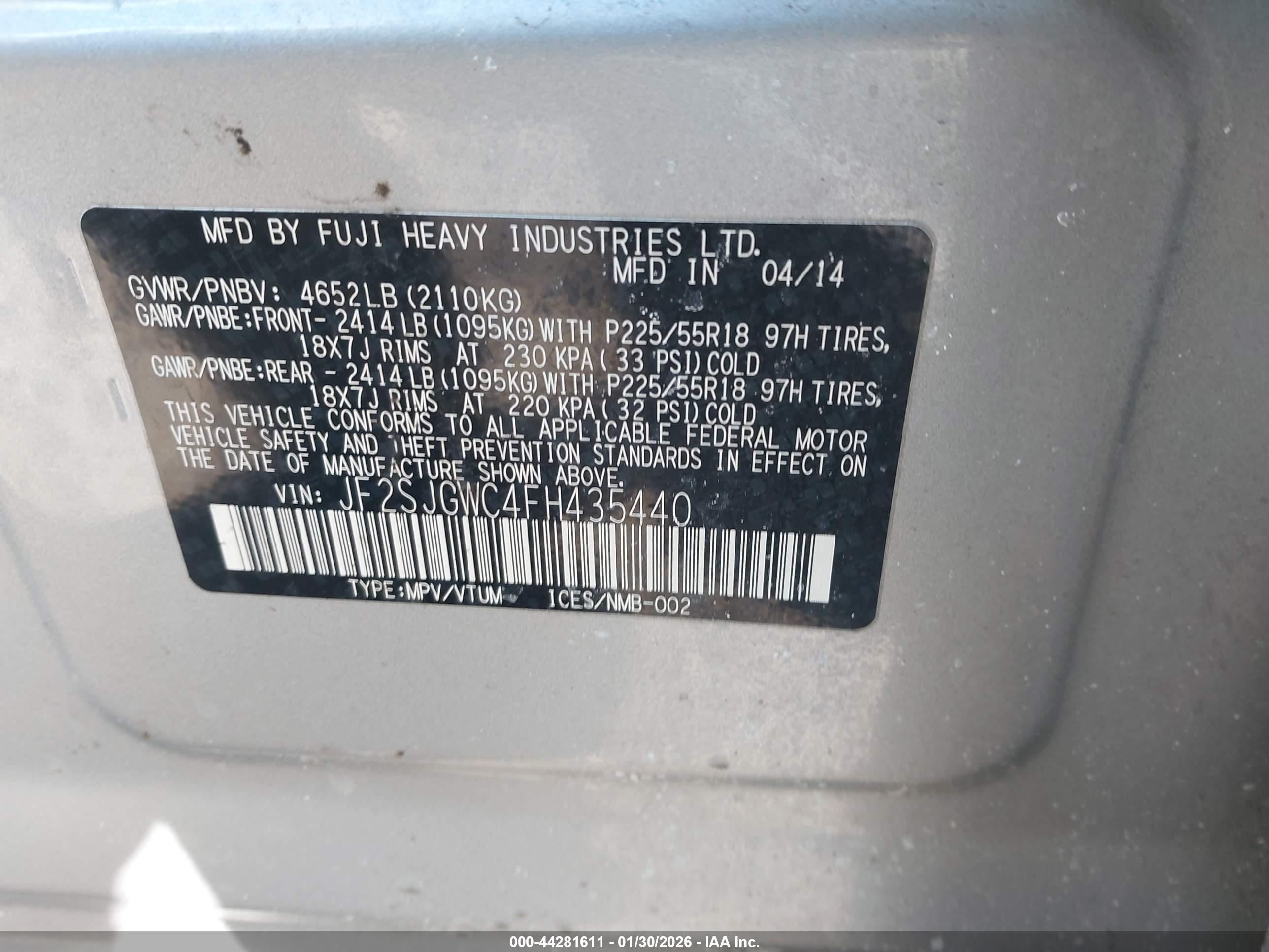 SUBARU FORESTER image 9