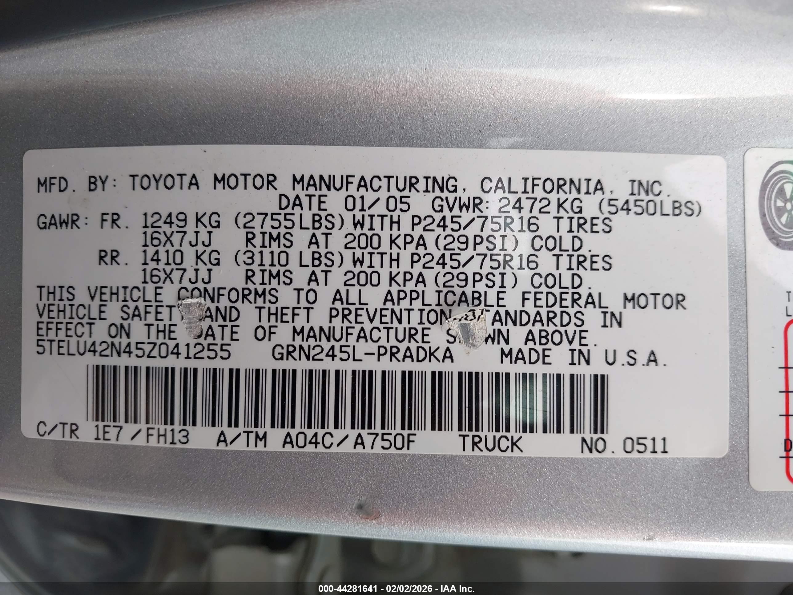 TOYOTA TACOMA image 9