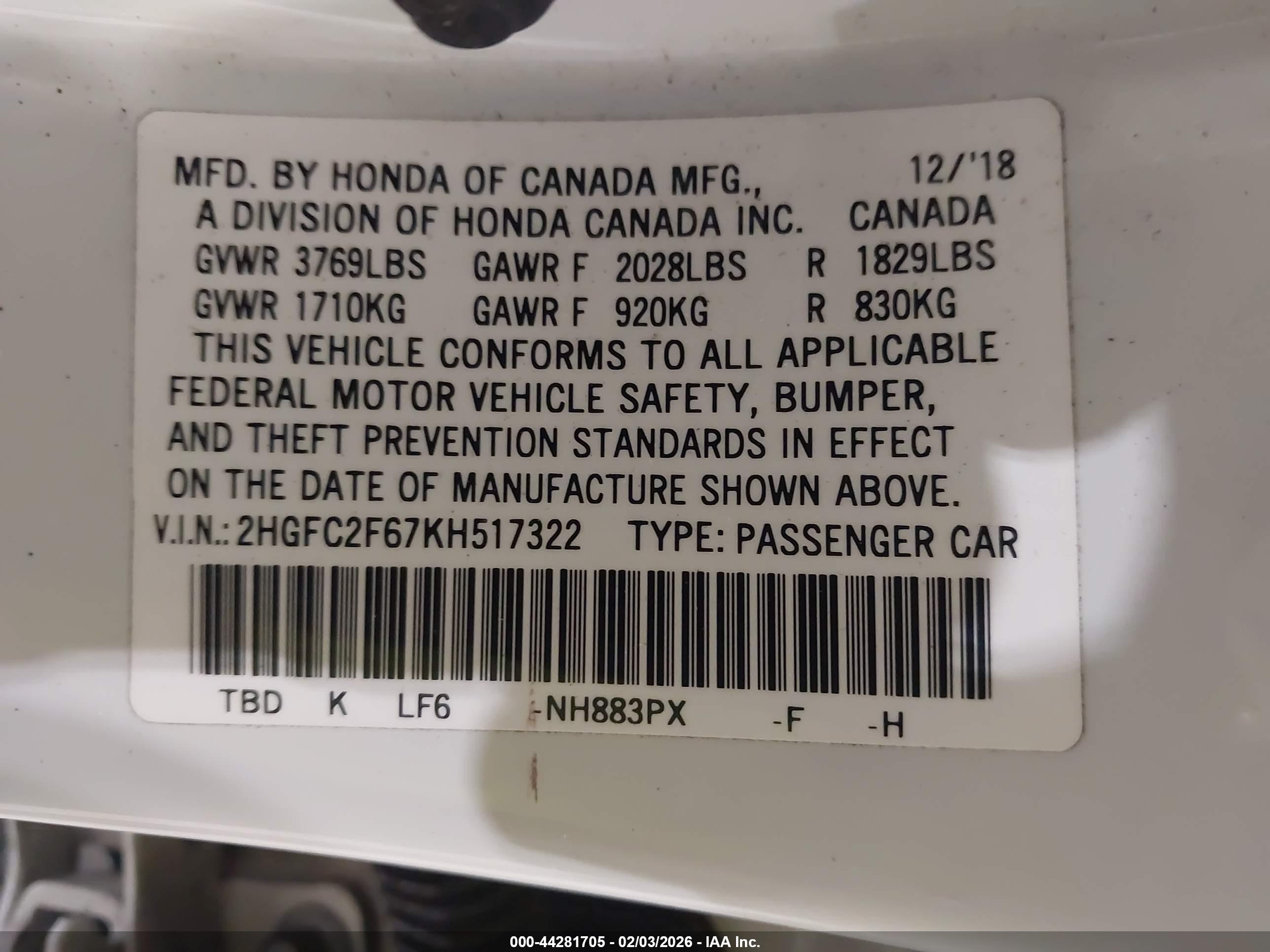 HONDA CIVIC image 9
