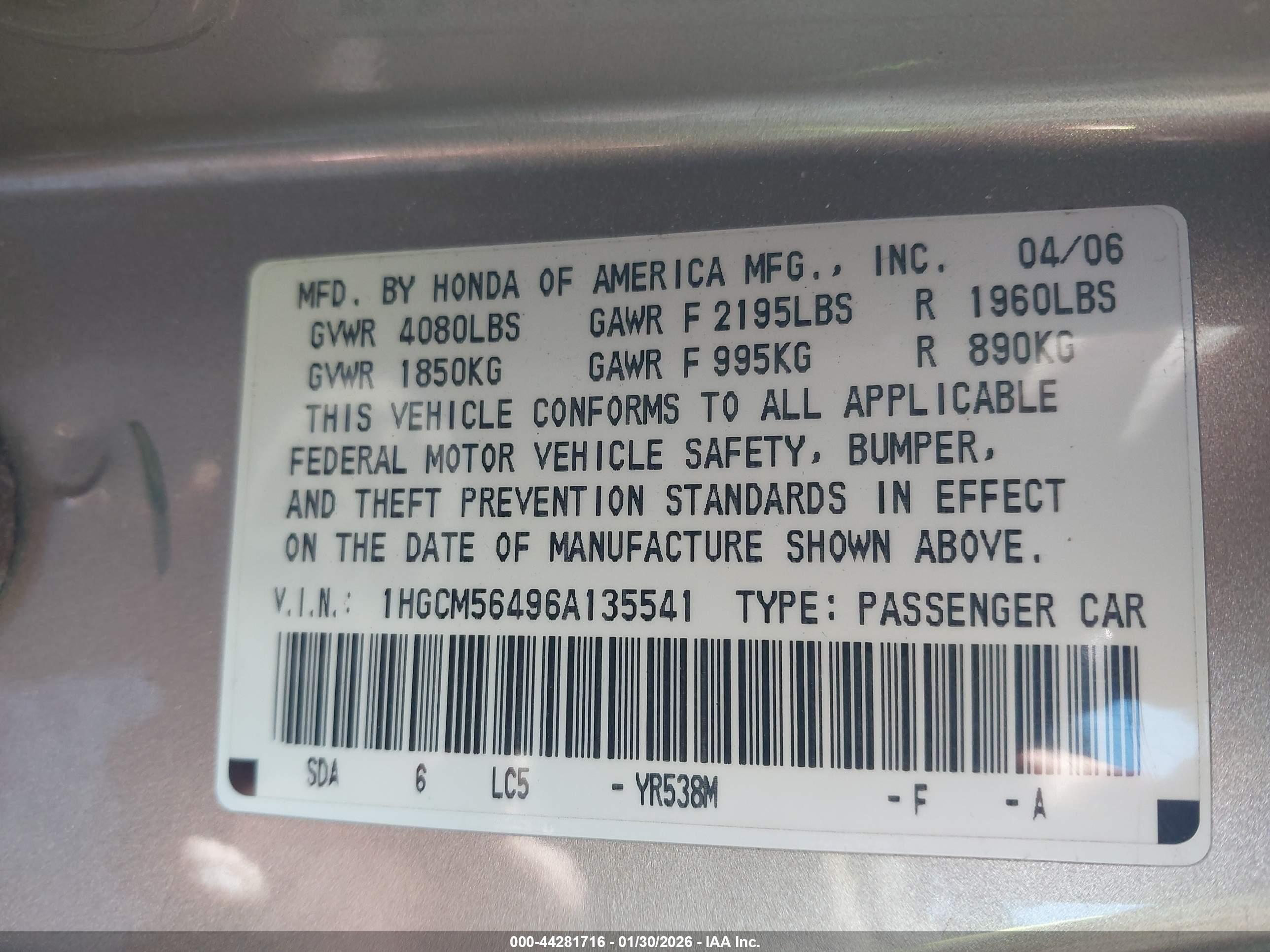 HONDA ACCORD image 9