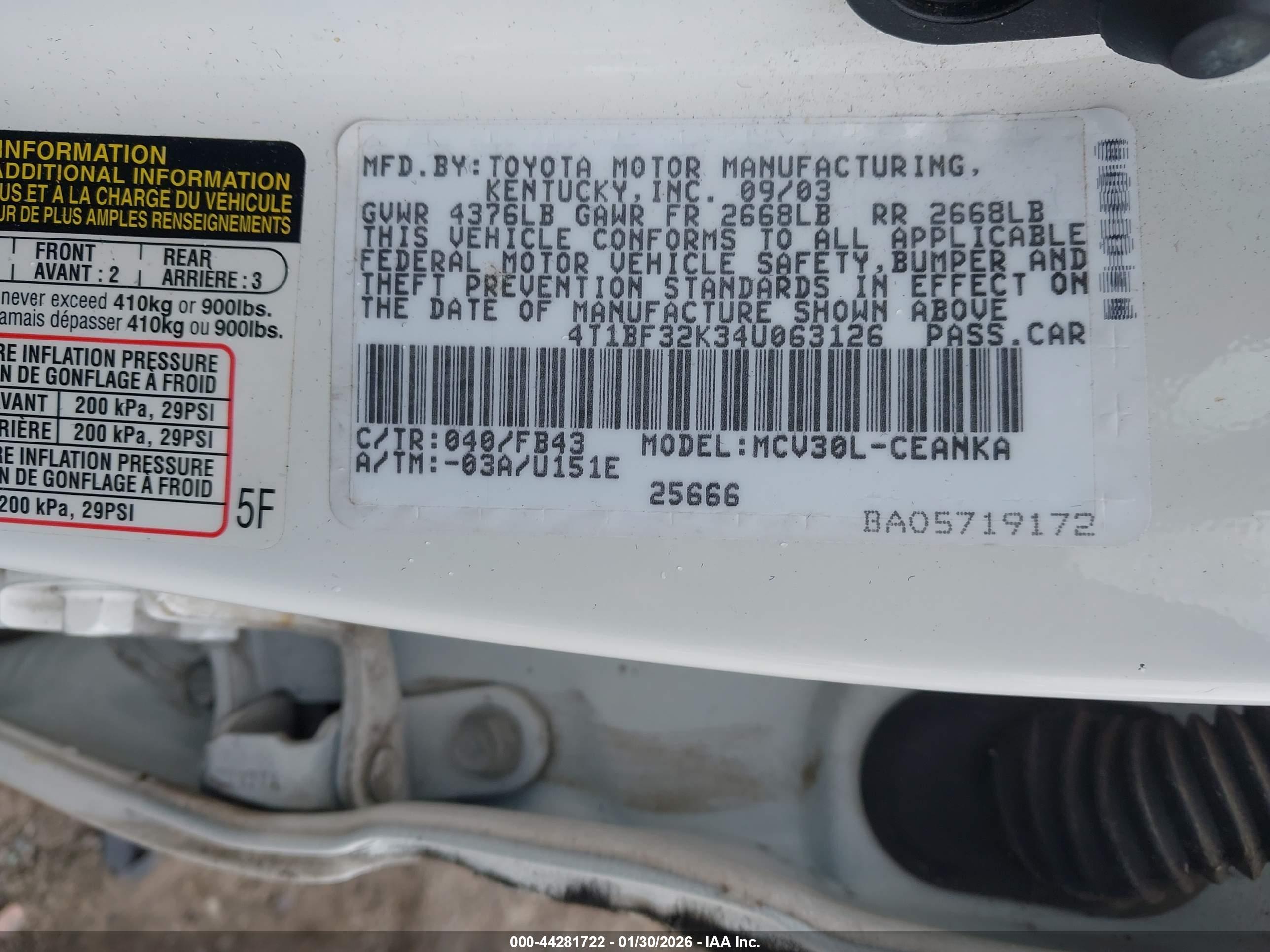 TOYOTA CAMRY image 9