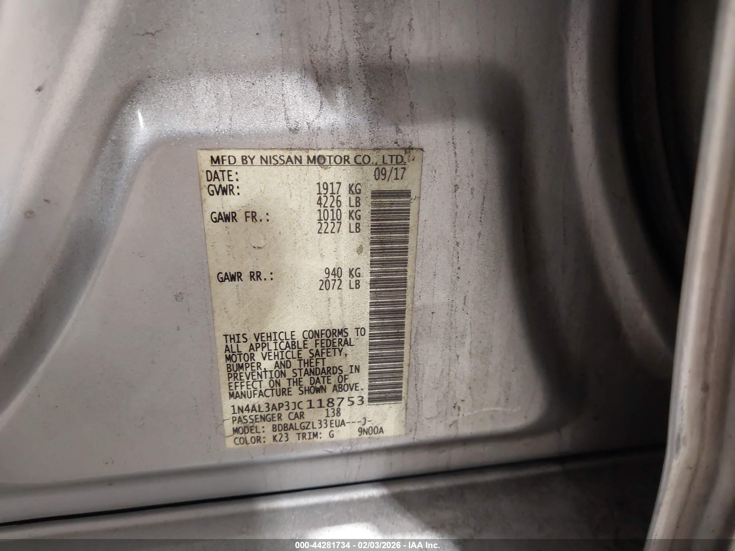 NISSAN ALTIMA image 9