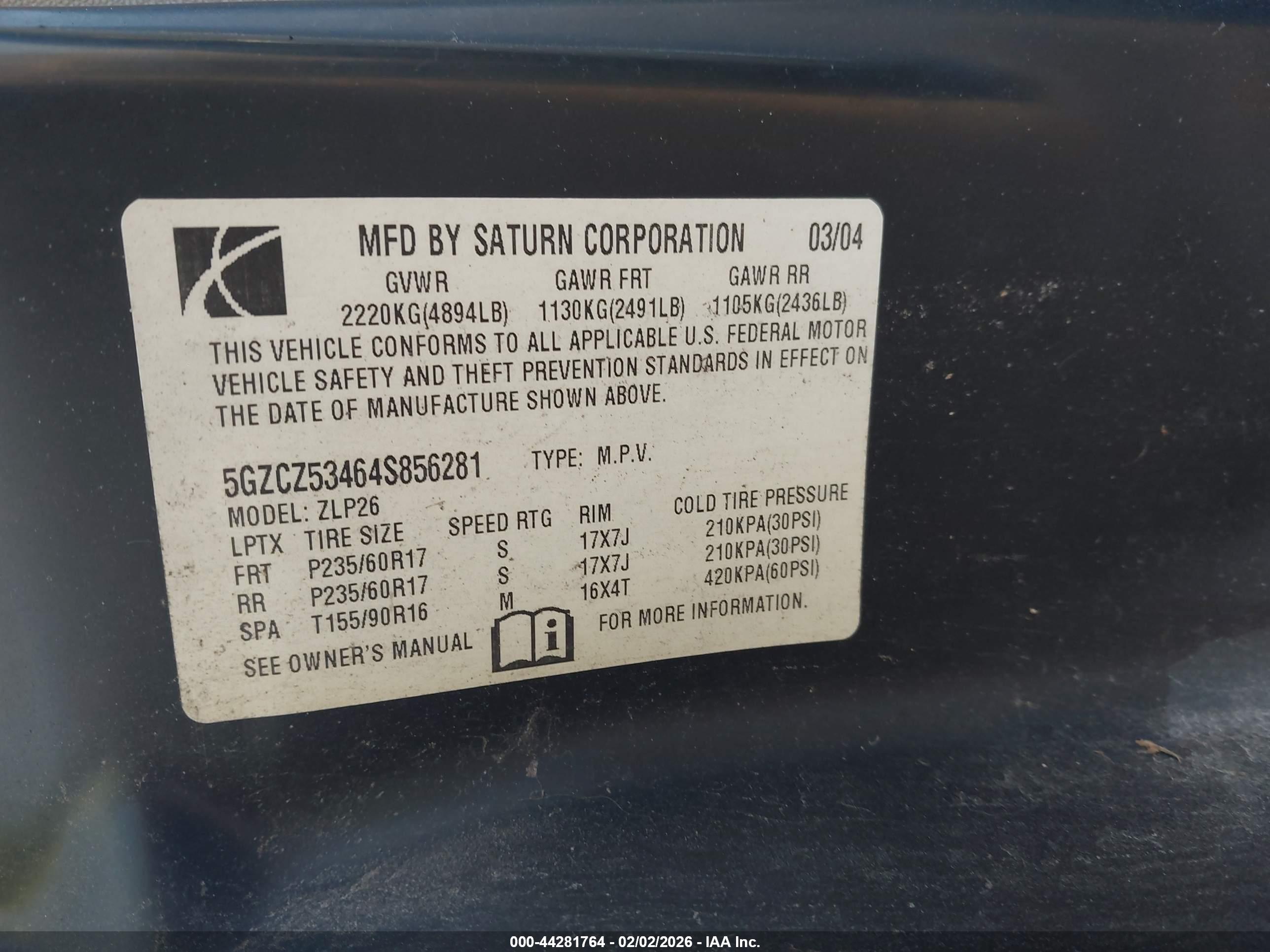 SATURN VUE image 9