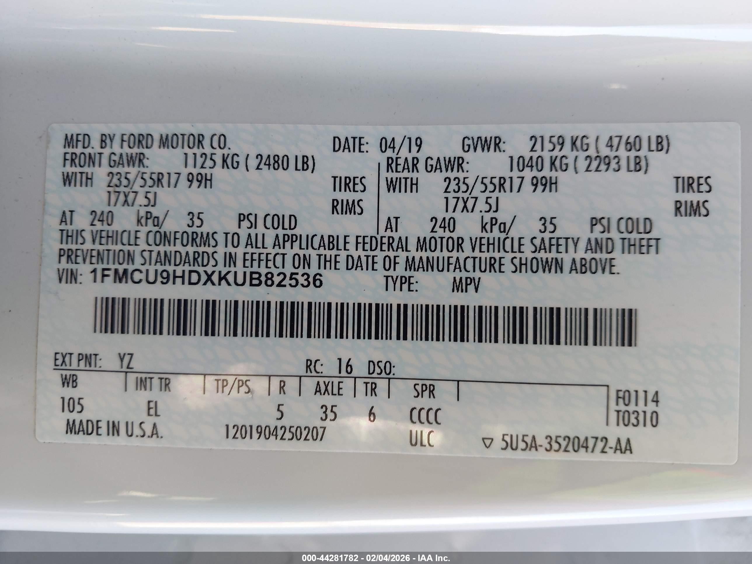 FORD ESCAPE image 9