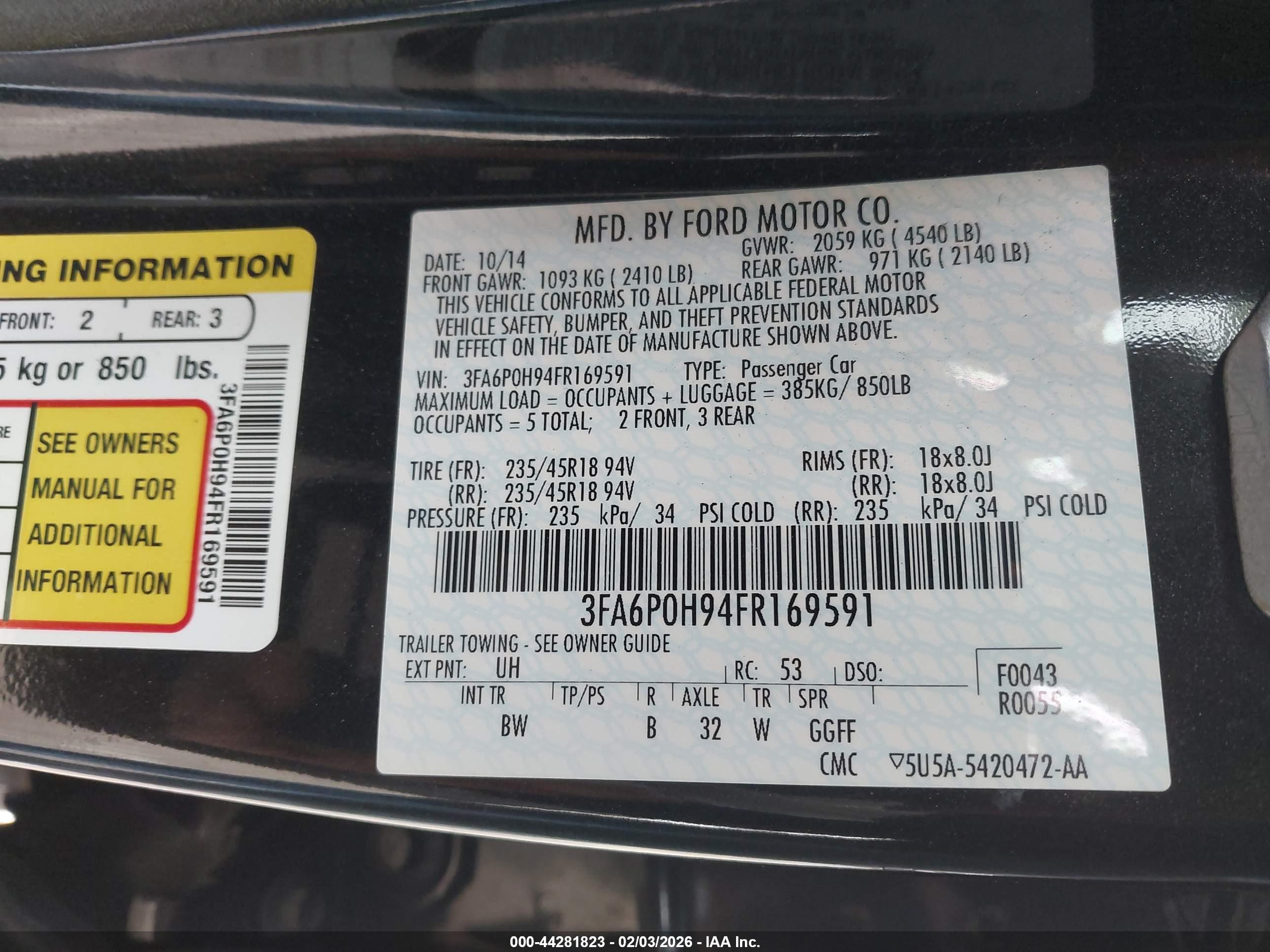 FORD FUSION image 9