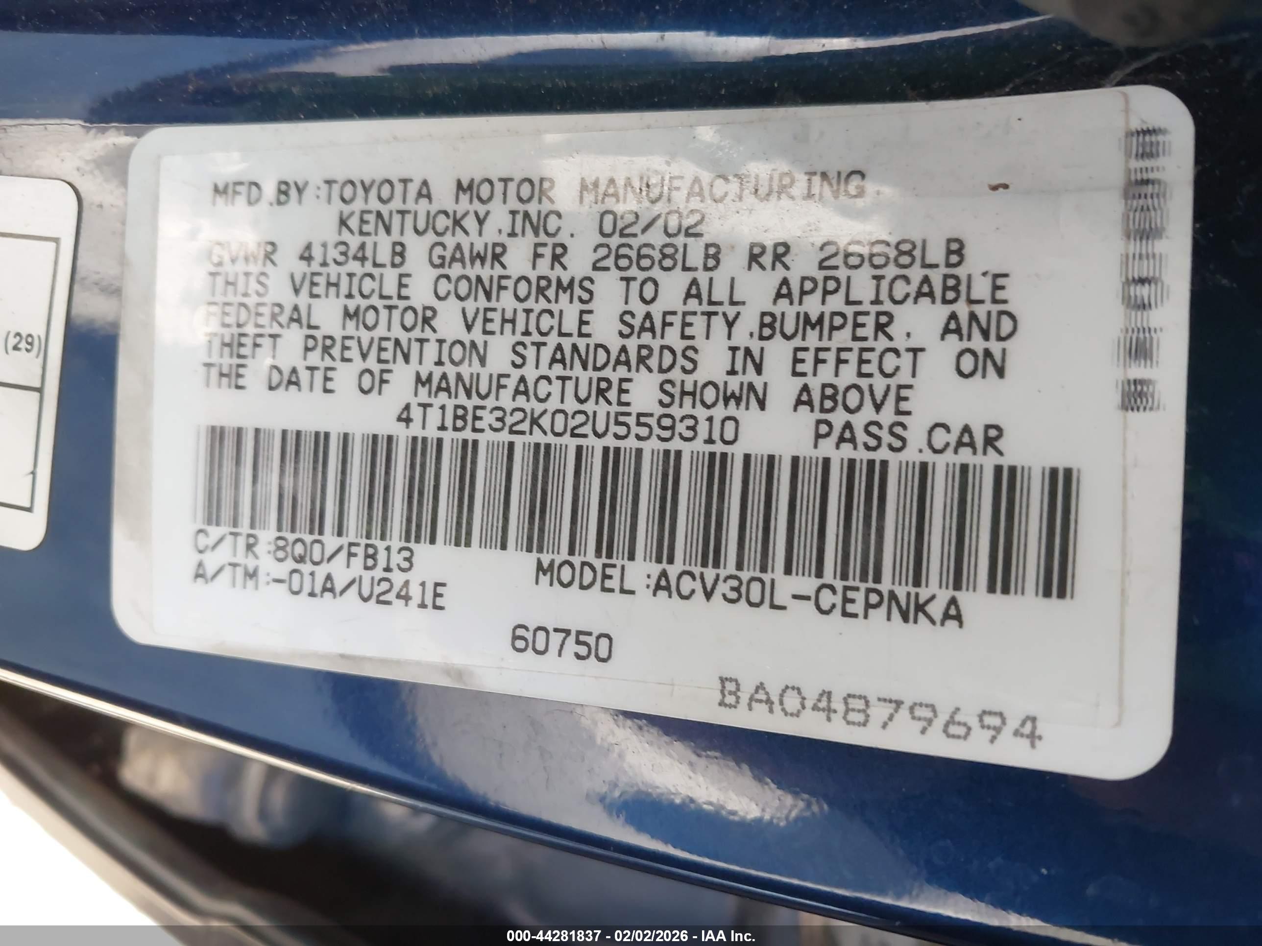 TOYOTA CAMRY image 9