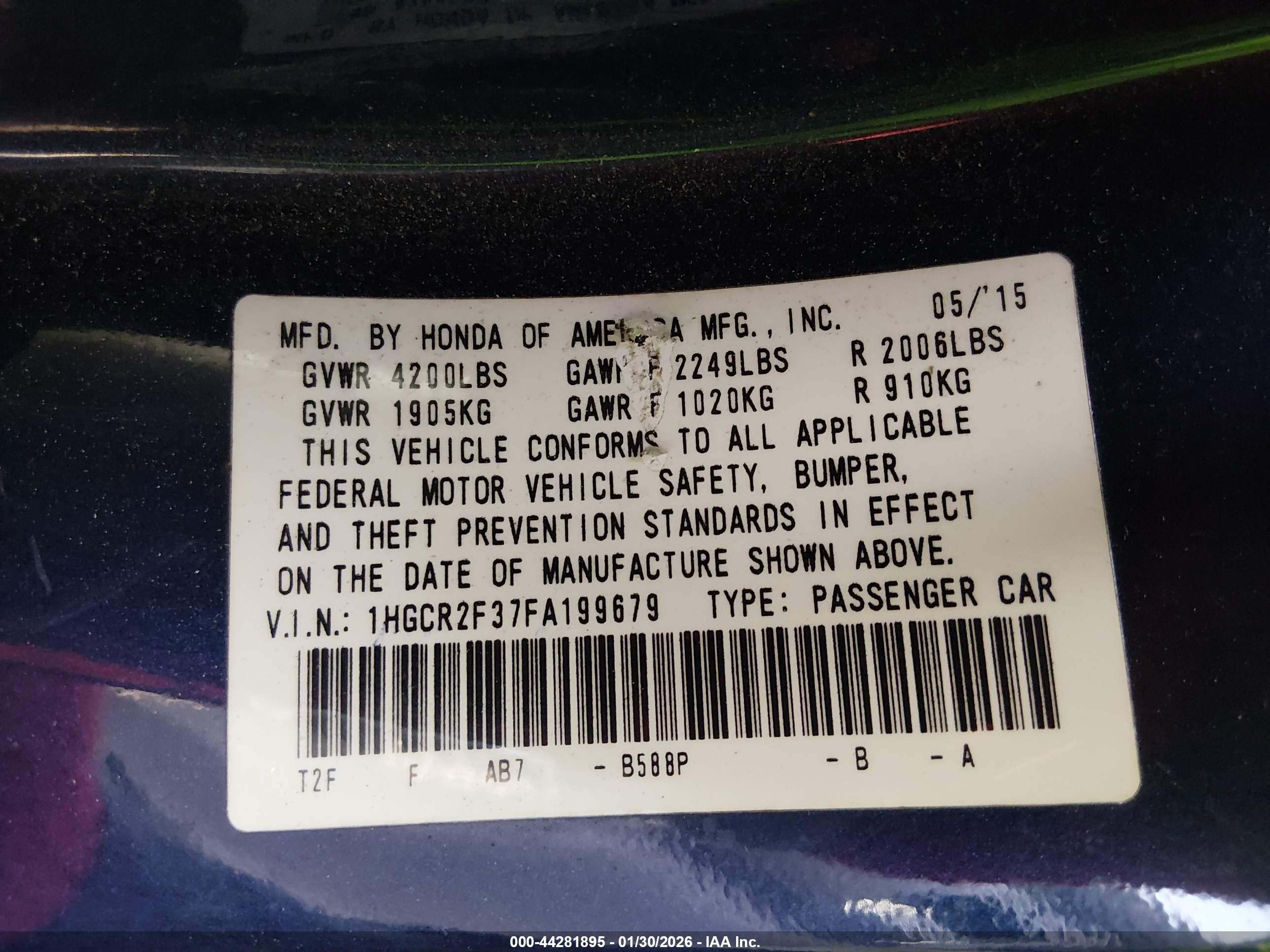 HONDA ACCORD image 9
