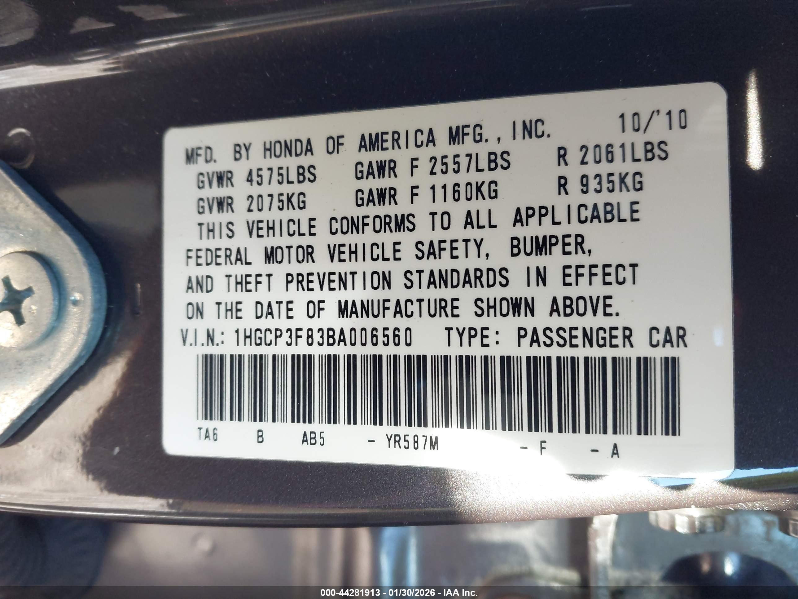 HONDA ACCORD image 9