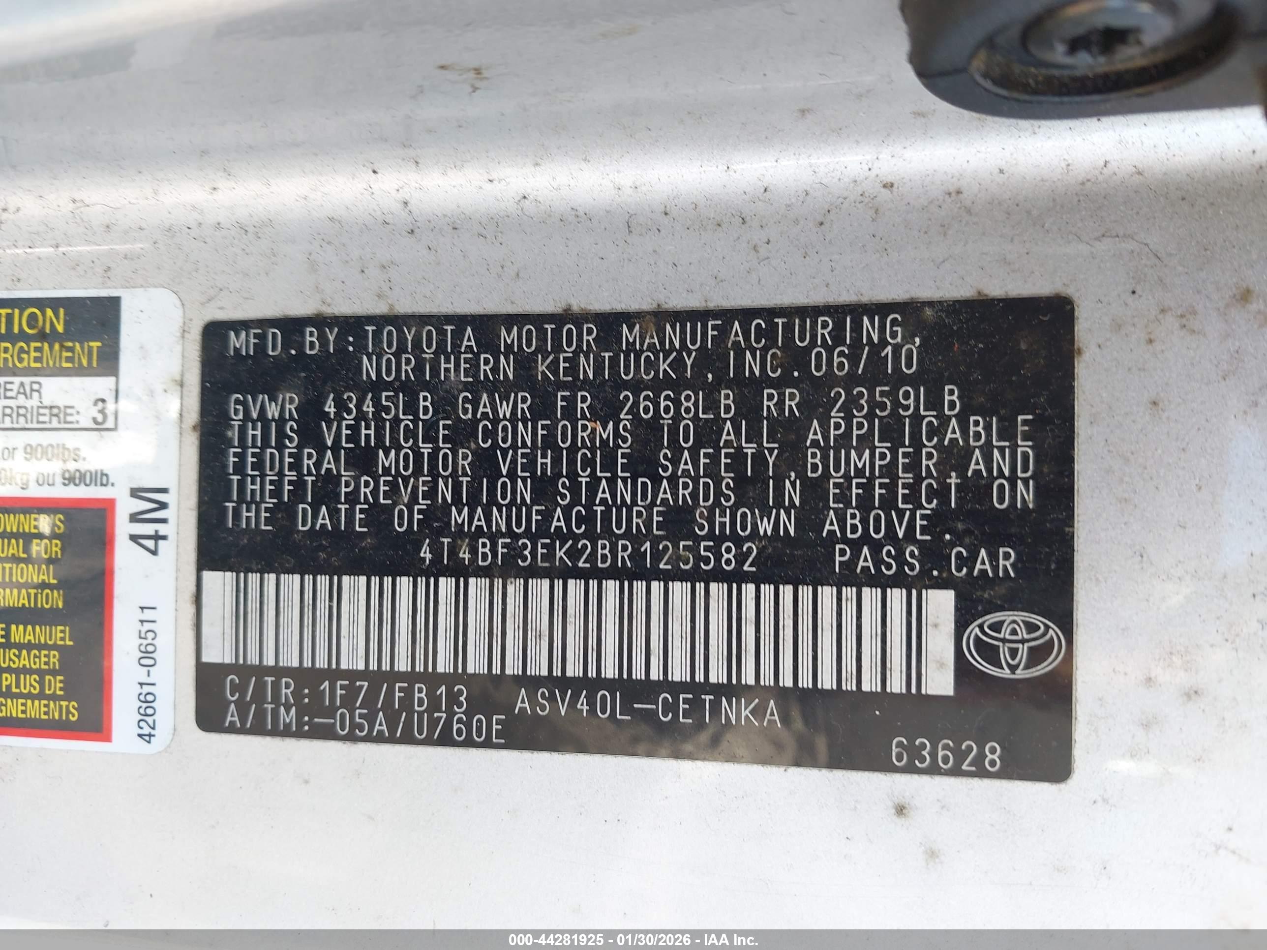 TOYOTA CAMRY image 9