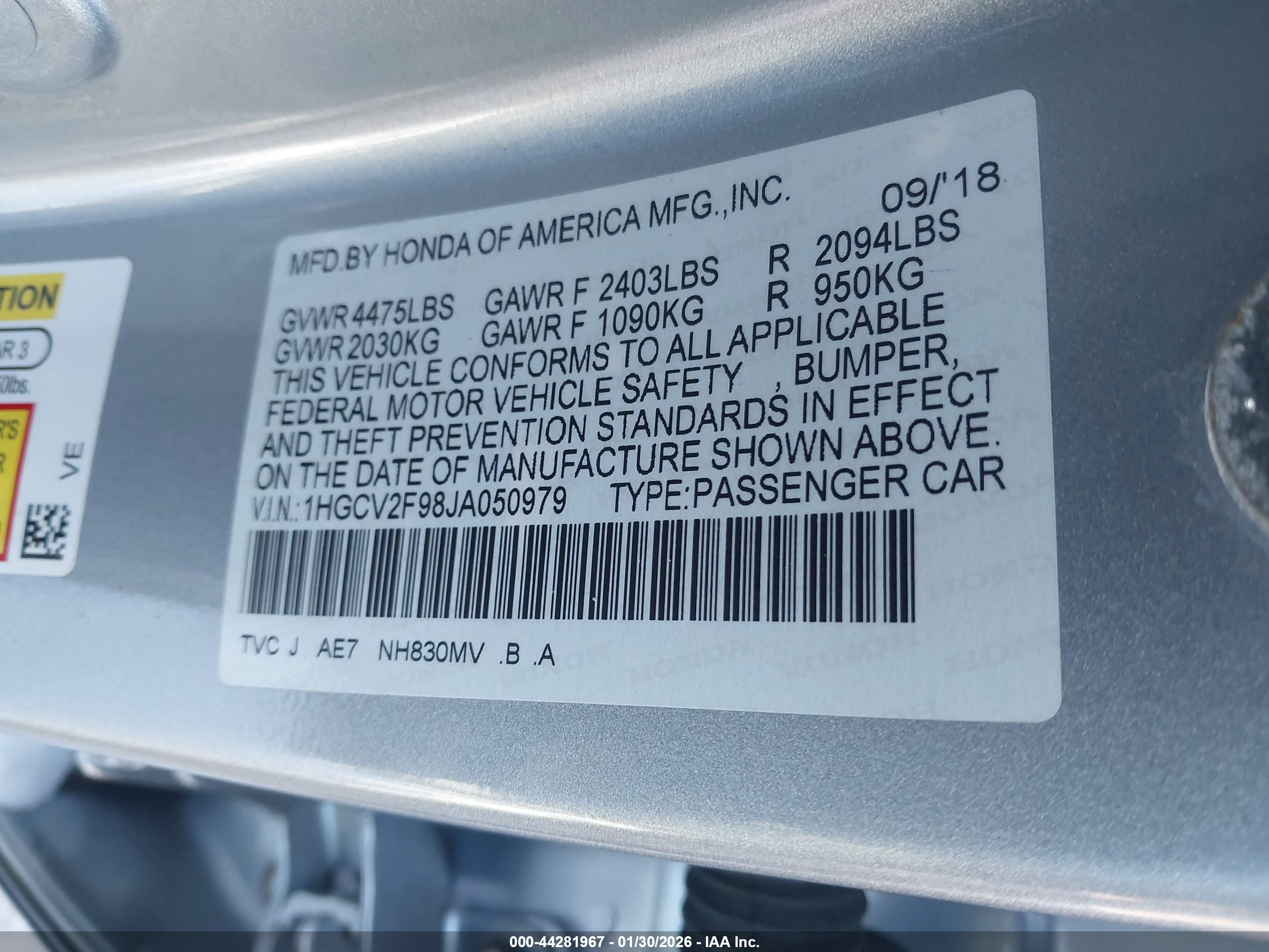 HONDA ACCORD image 9