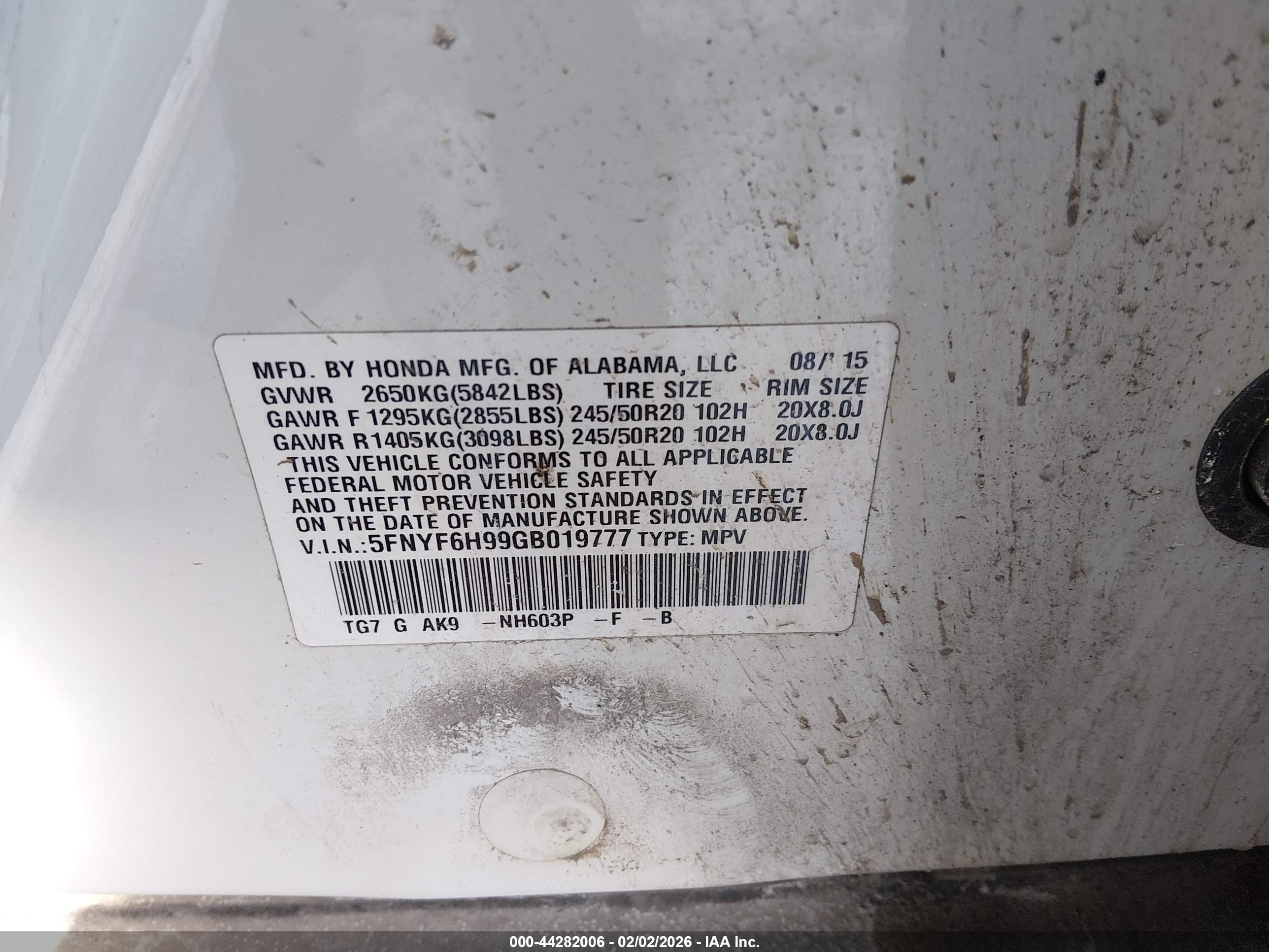 HONDA PILOT image 9