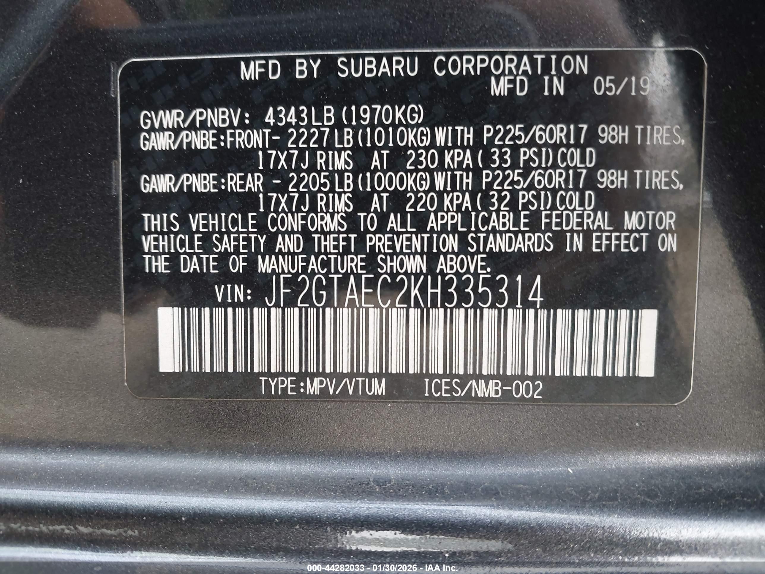 SUBARU CROSSTREK image 9