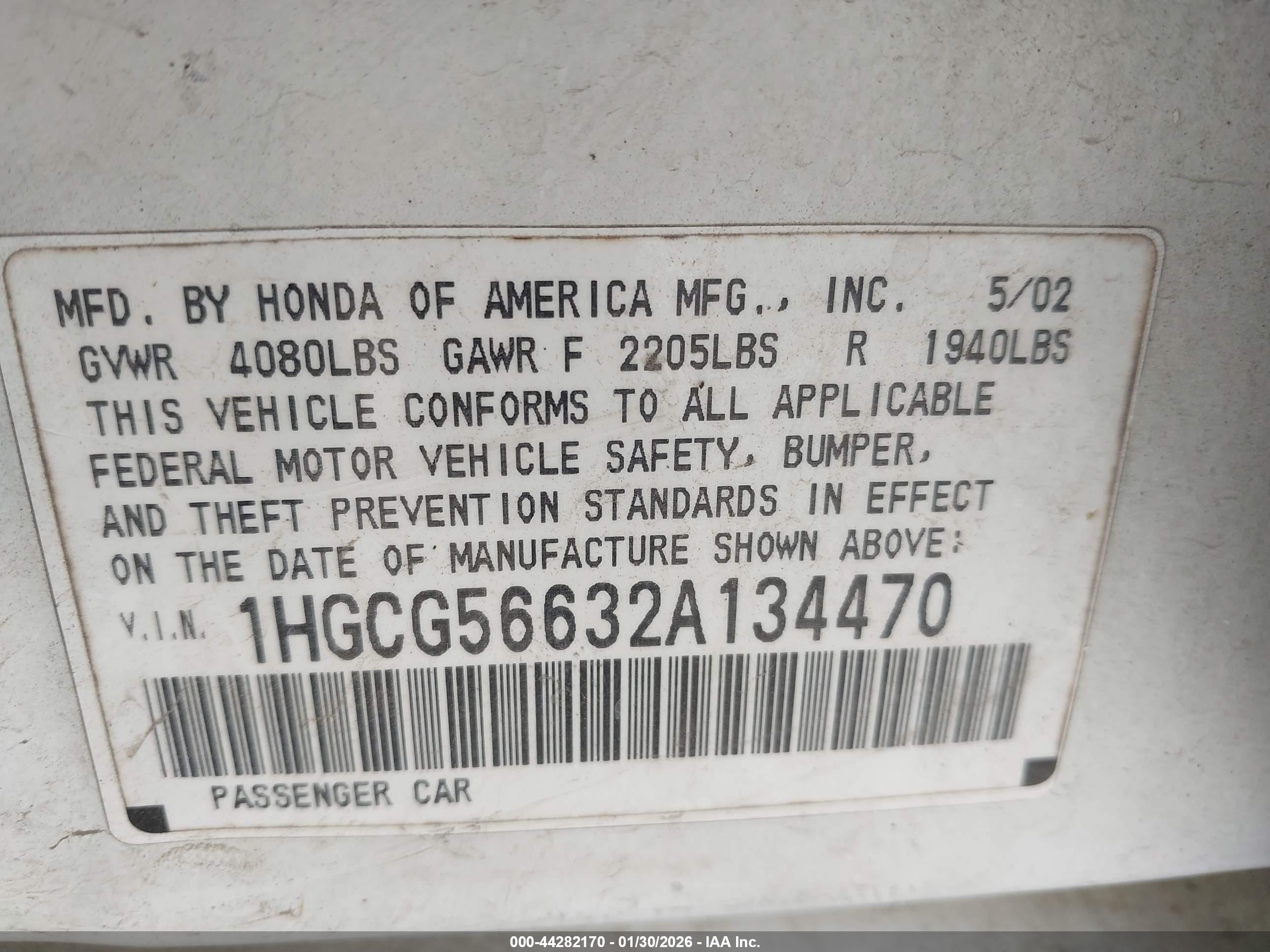 HONDA ACCORD image 9