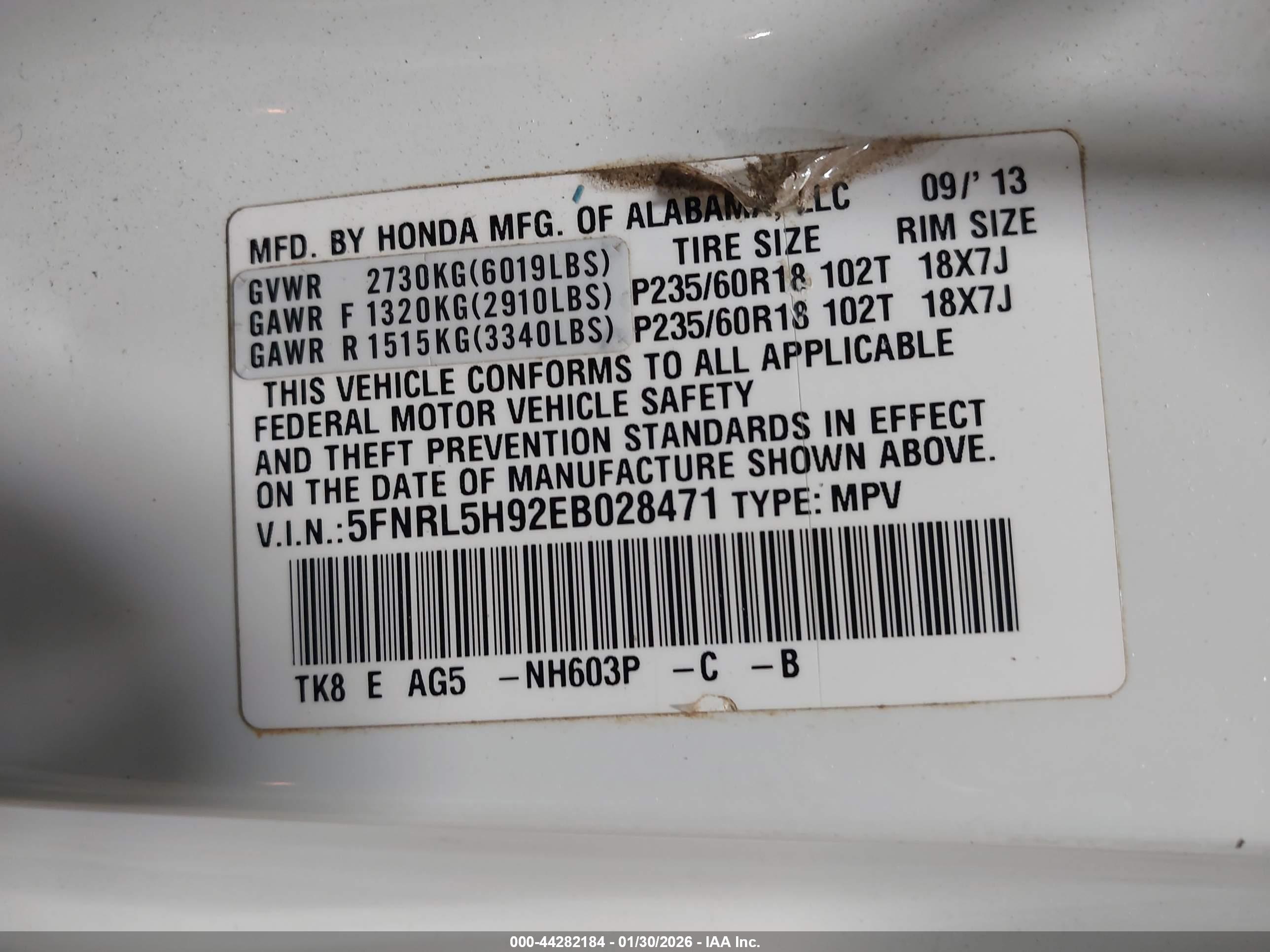 HONDA ODYSSEY image 9