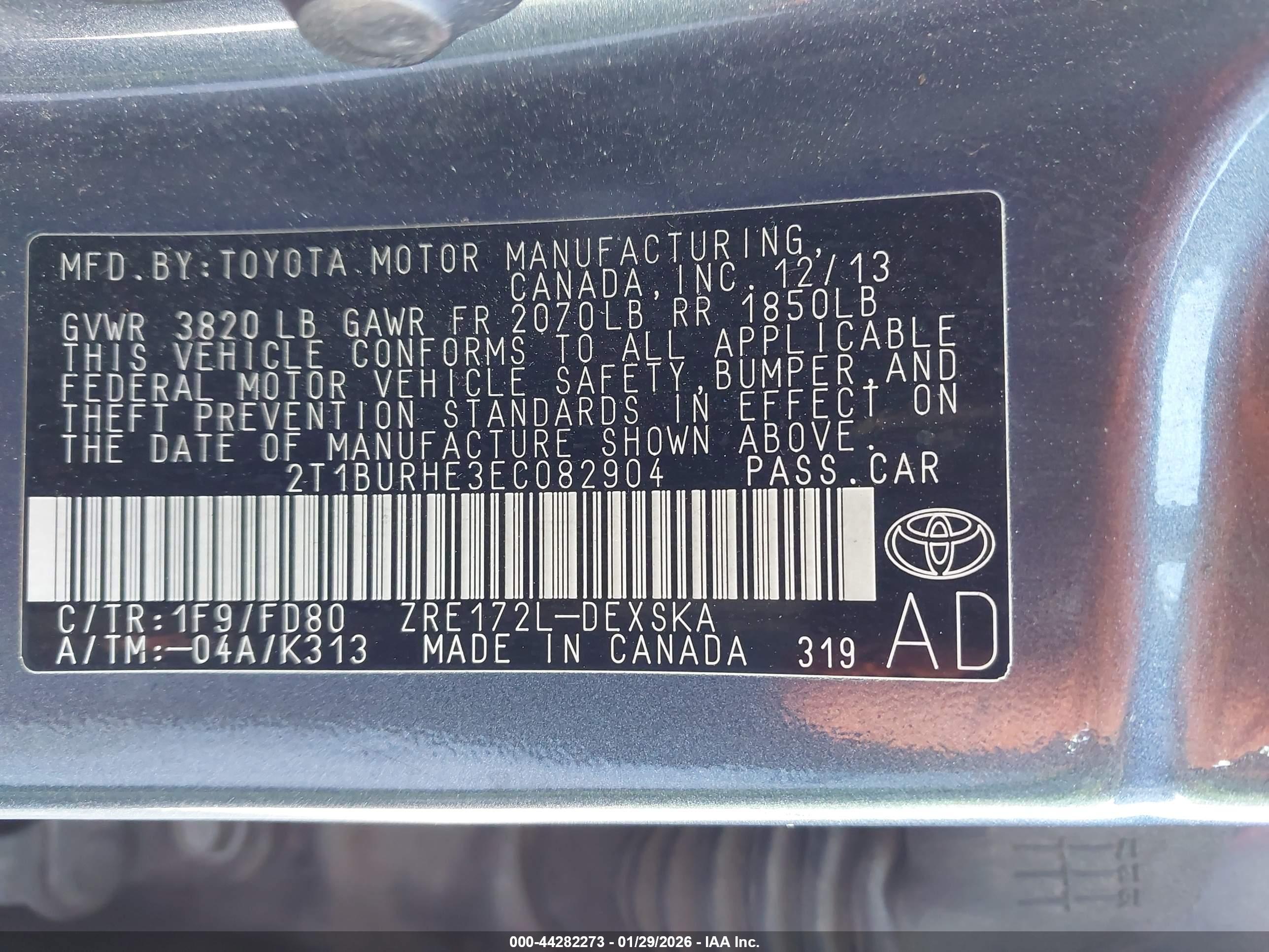 TOYOTA COROLLA image 9