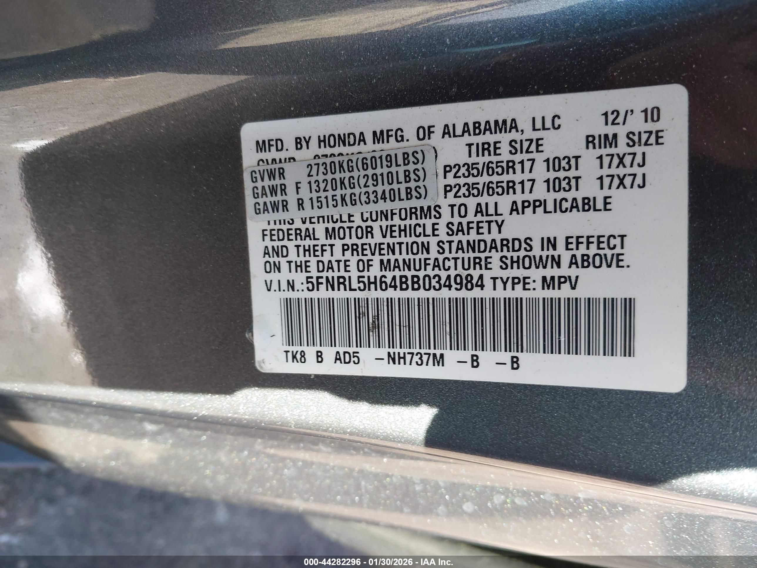HONDA ODYSSEY image 9