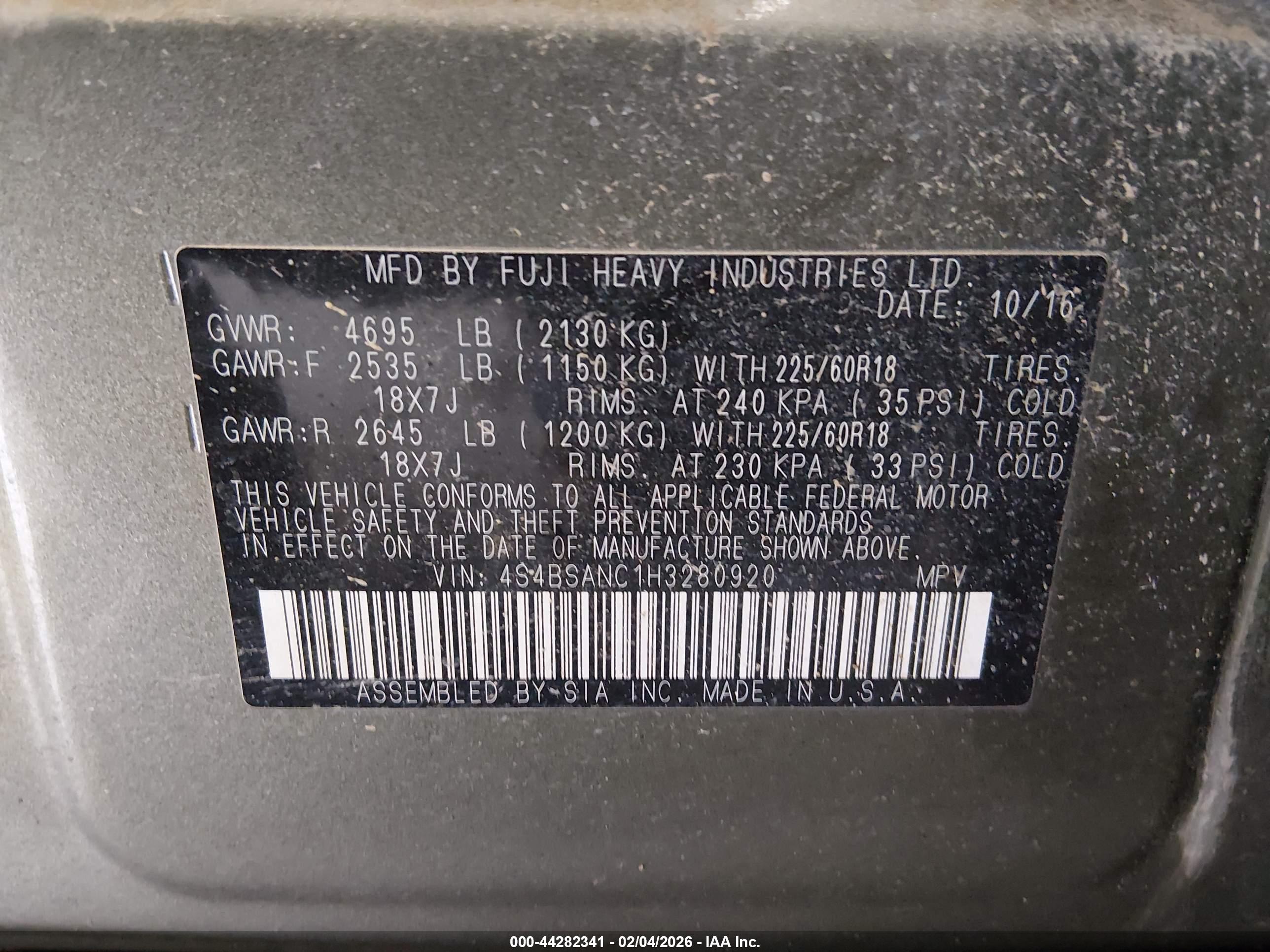 SUBARU OUTBACK image 9