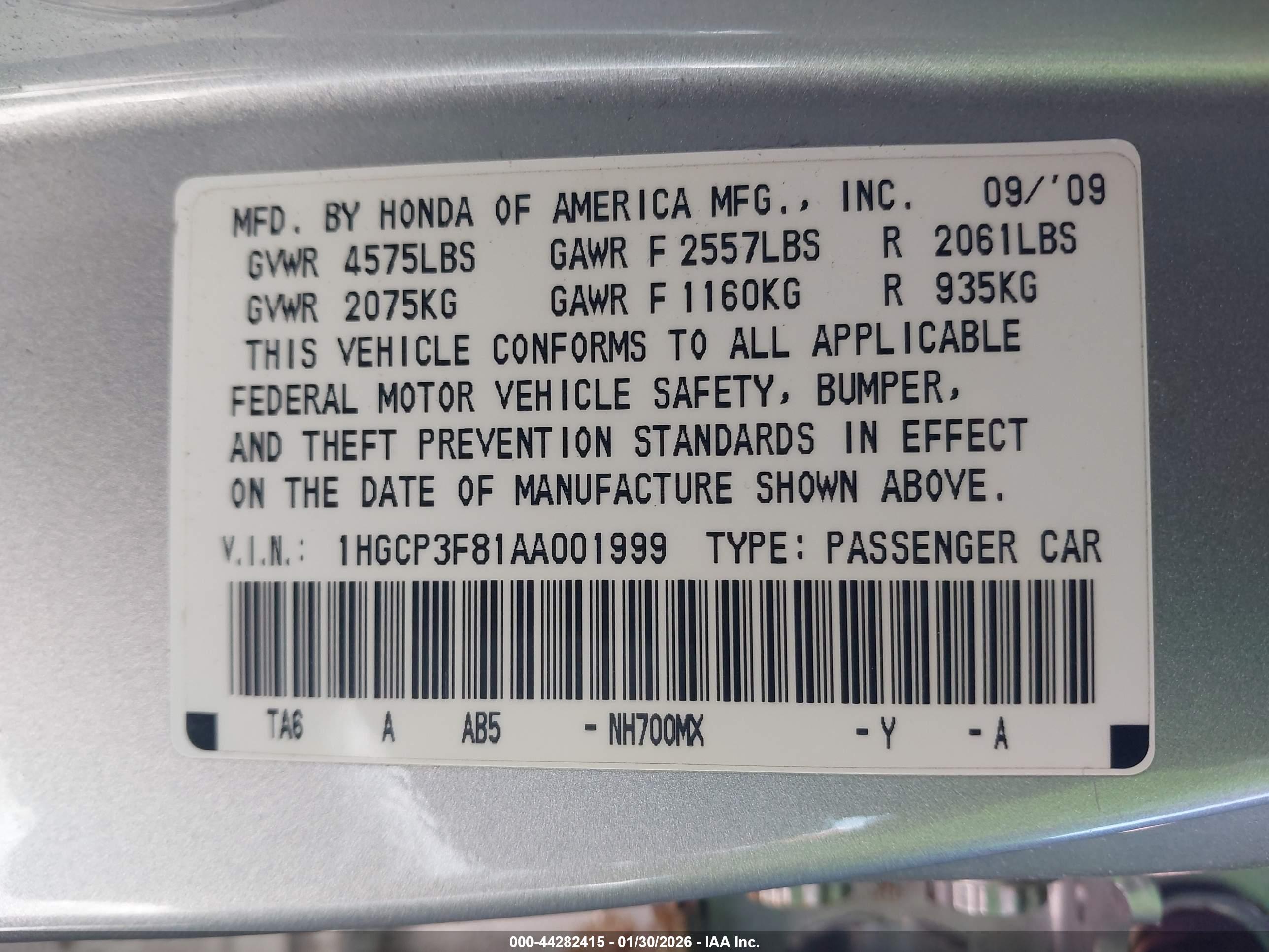 HONDA ACCORD image 9