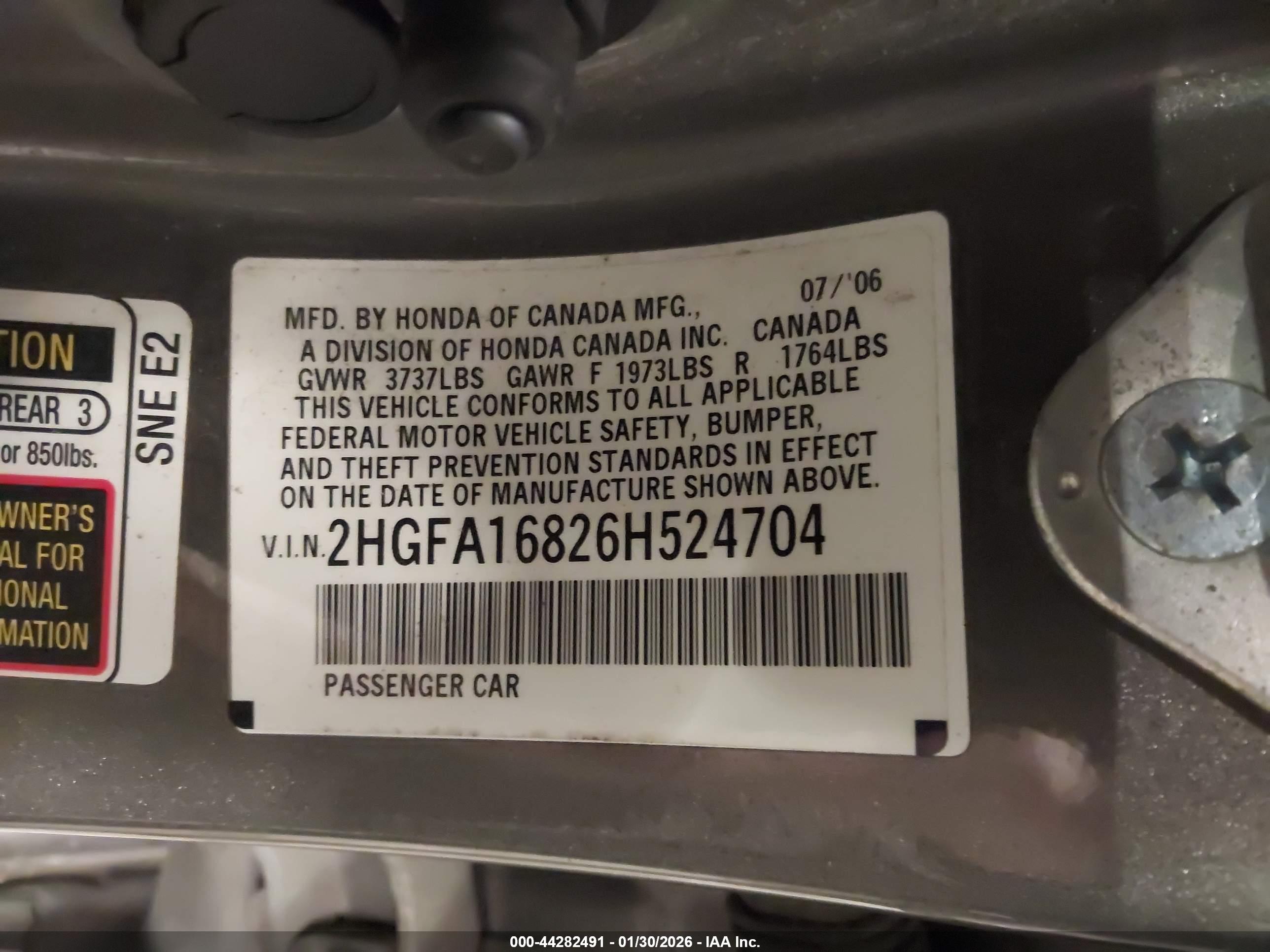 HONDA CIVIC image 9
