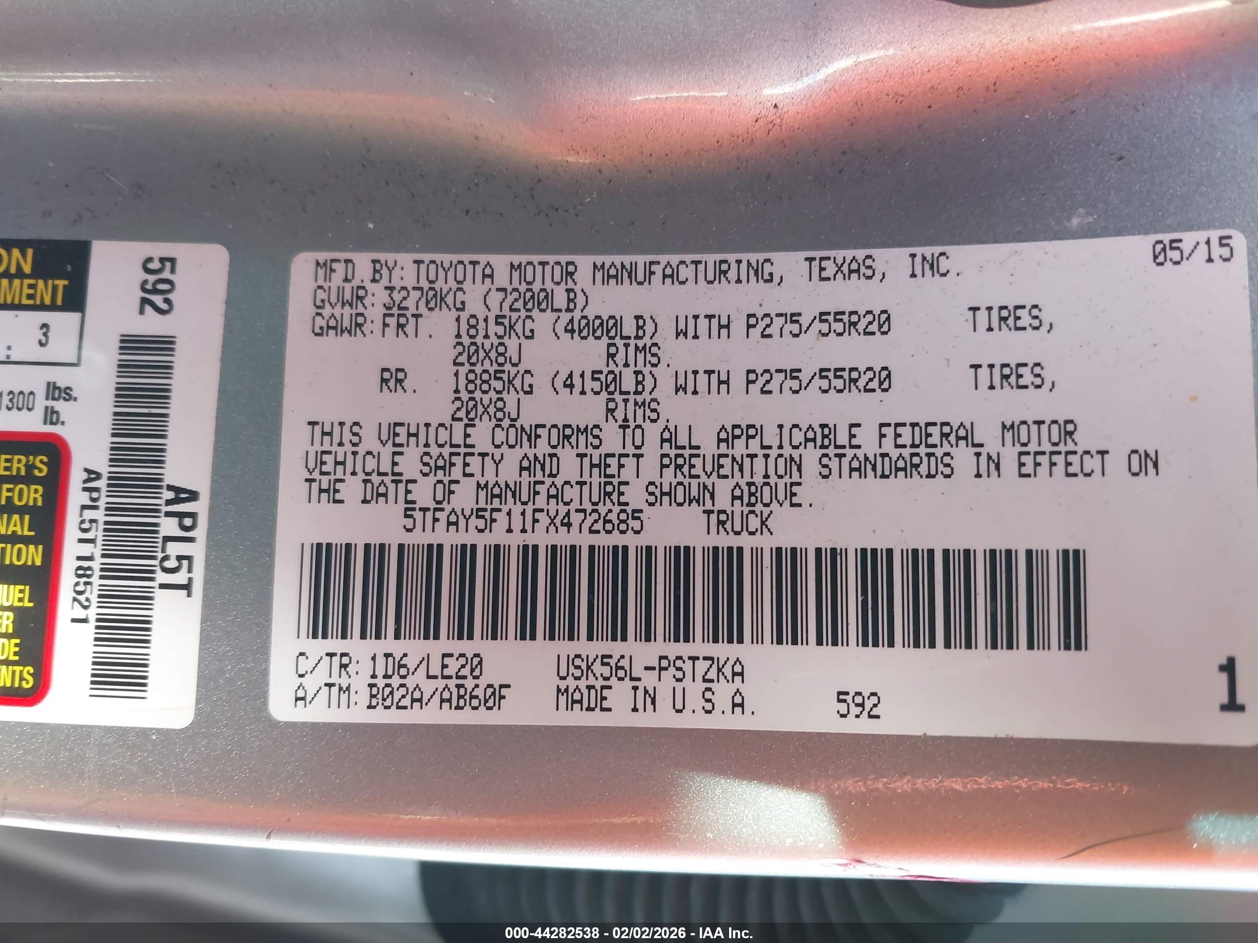 TOYOTA TUNDRA image 9