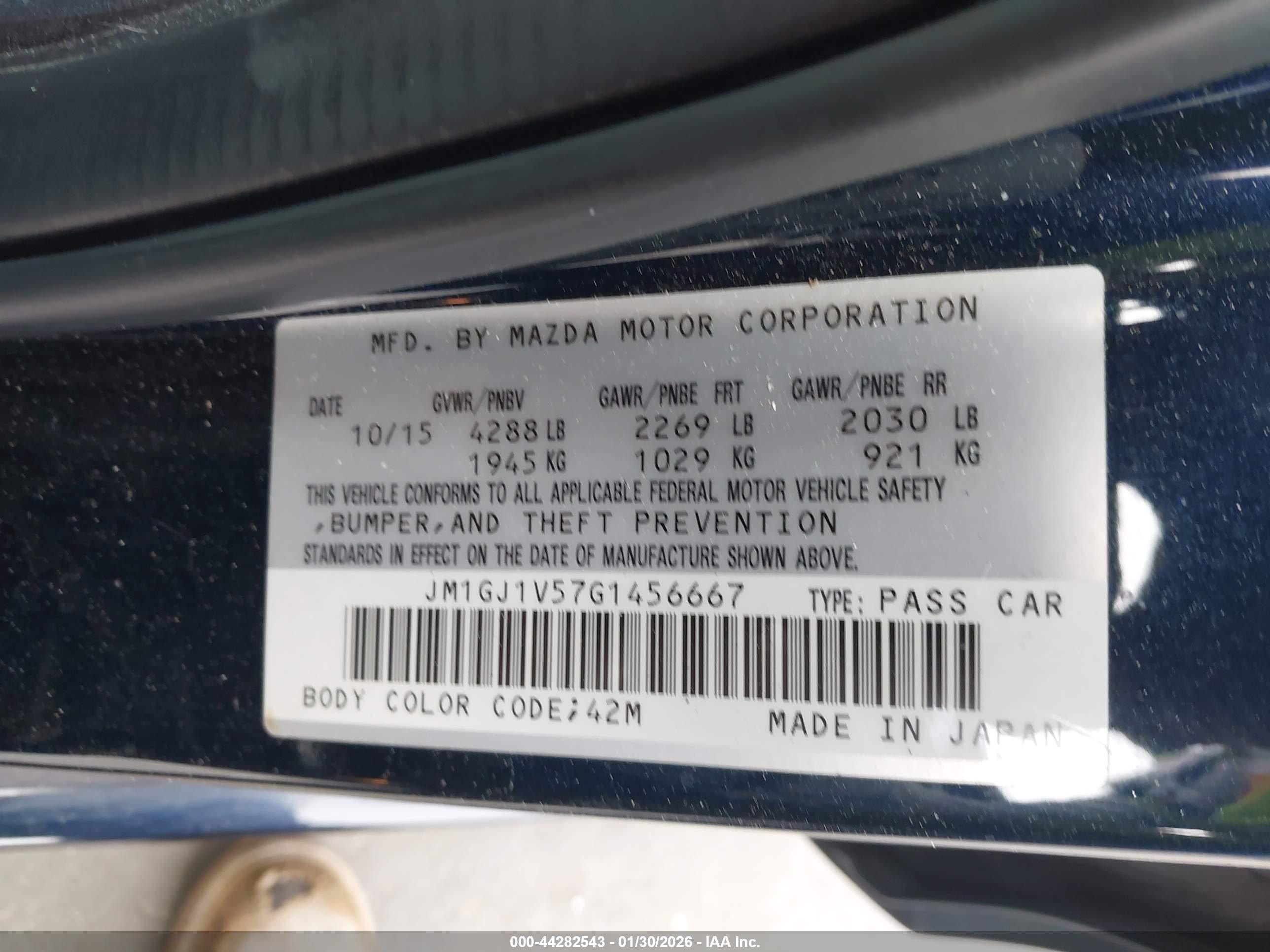 MAZDA MAZDA6 image 9