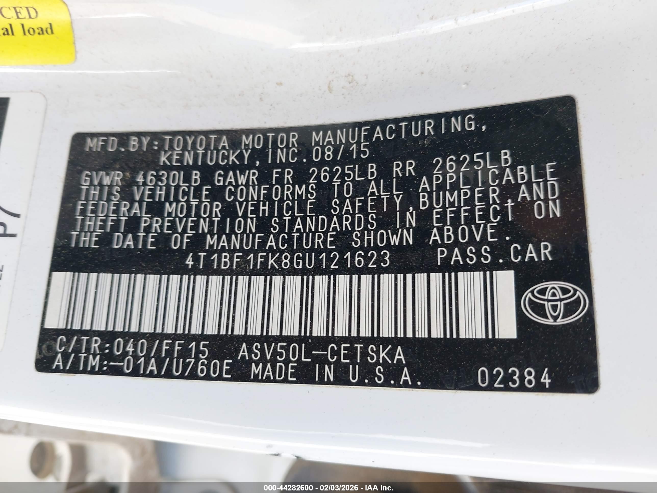 TOYOTA CAMRY image 9