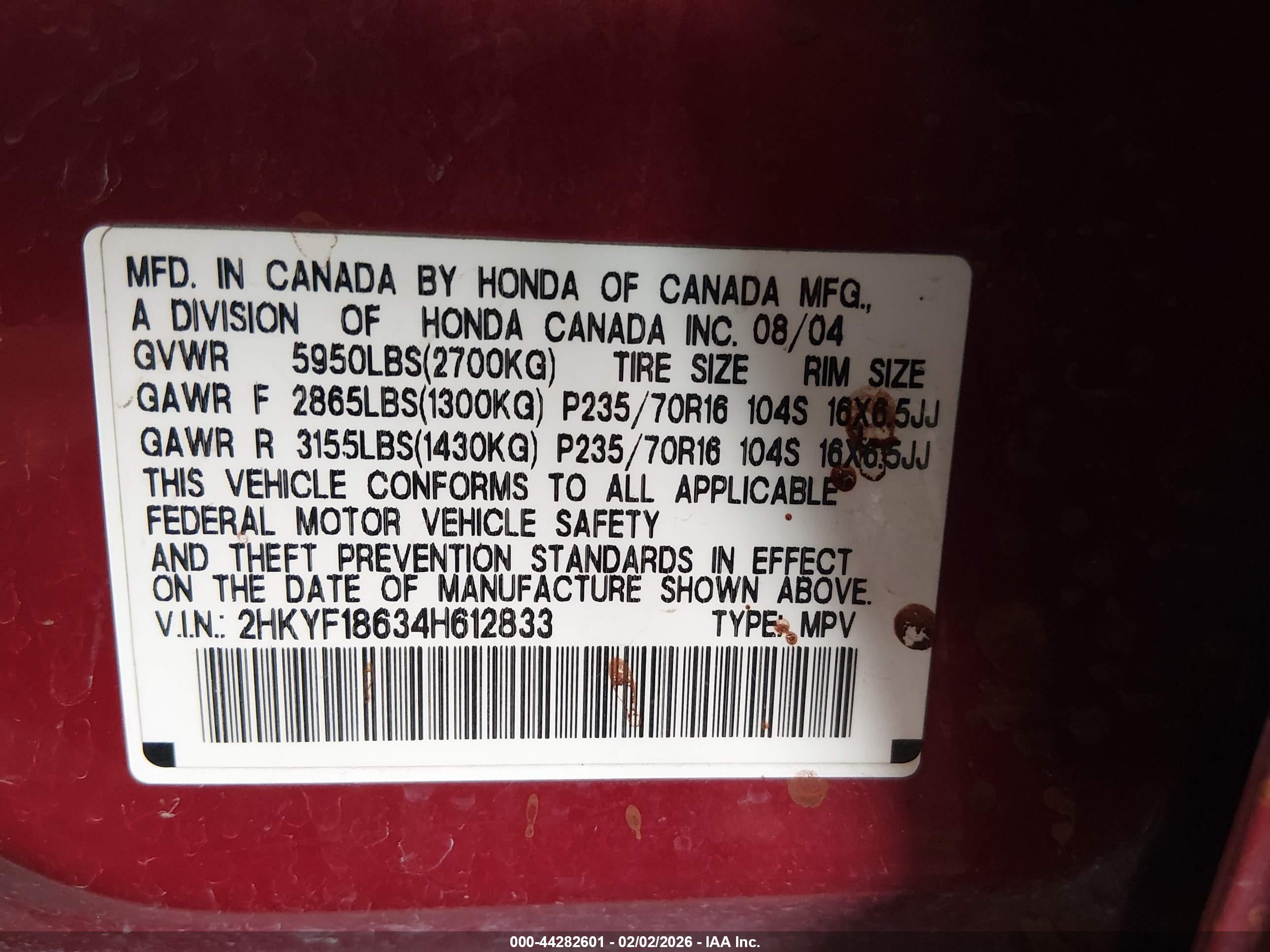 HONDA PILOT image 9