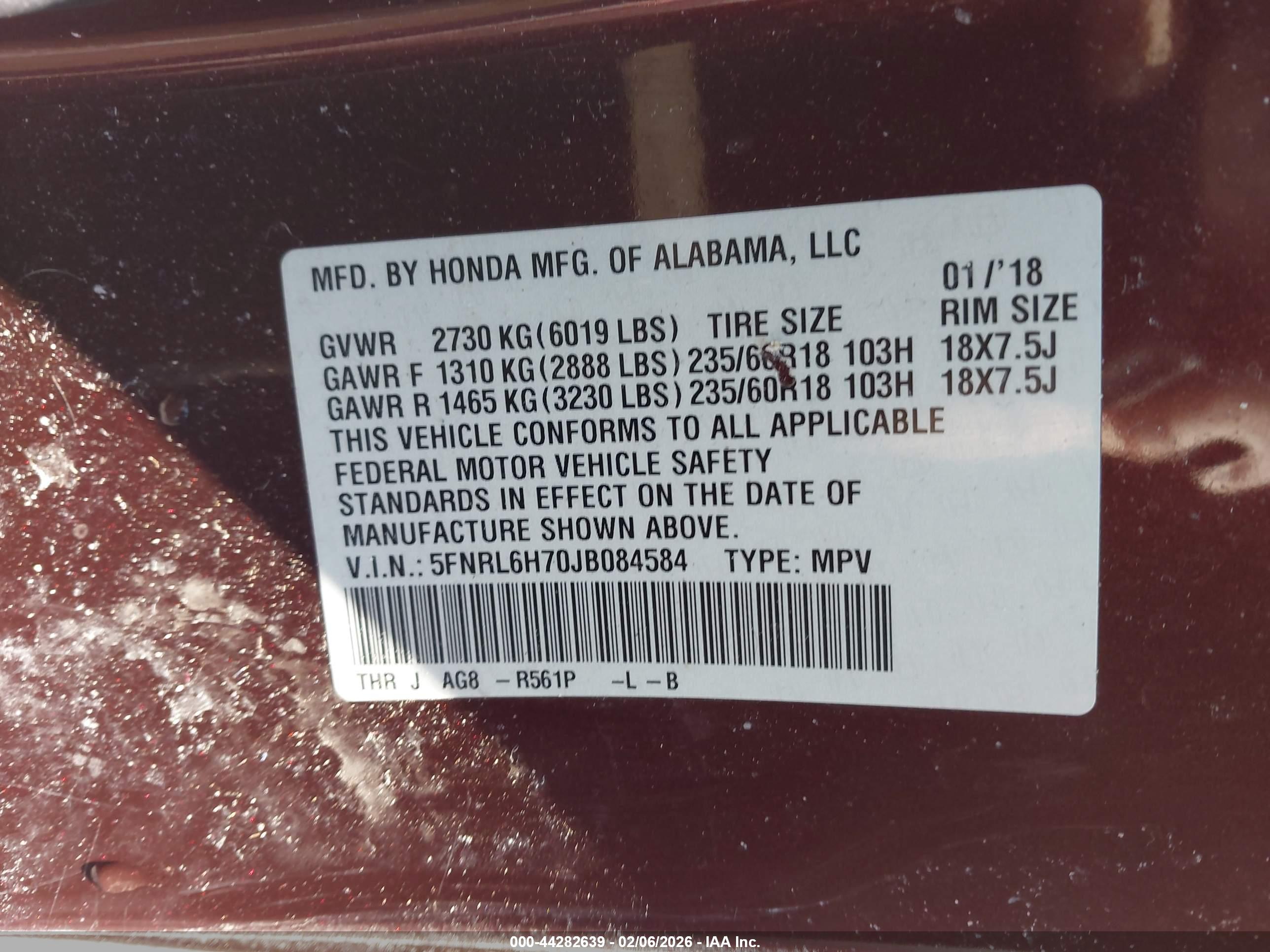HONDA ODYSSEY image 9