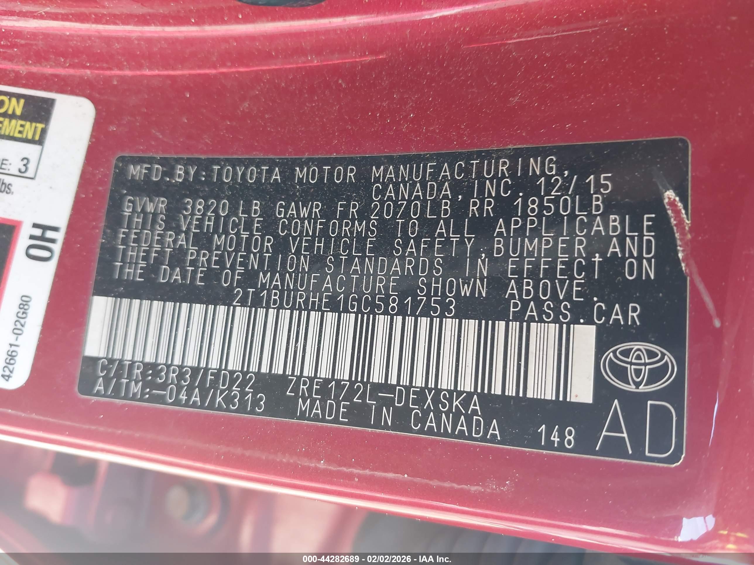 TOYOTA COROLLA image 9