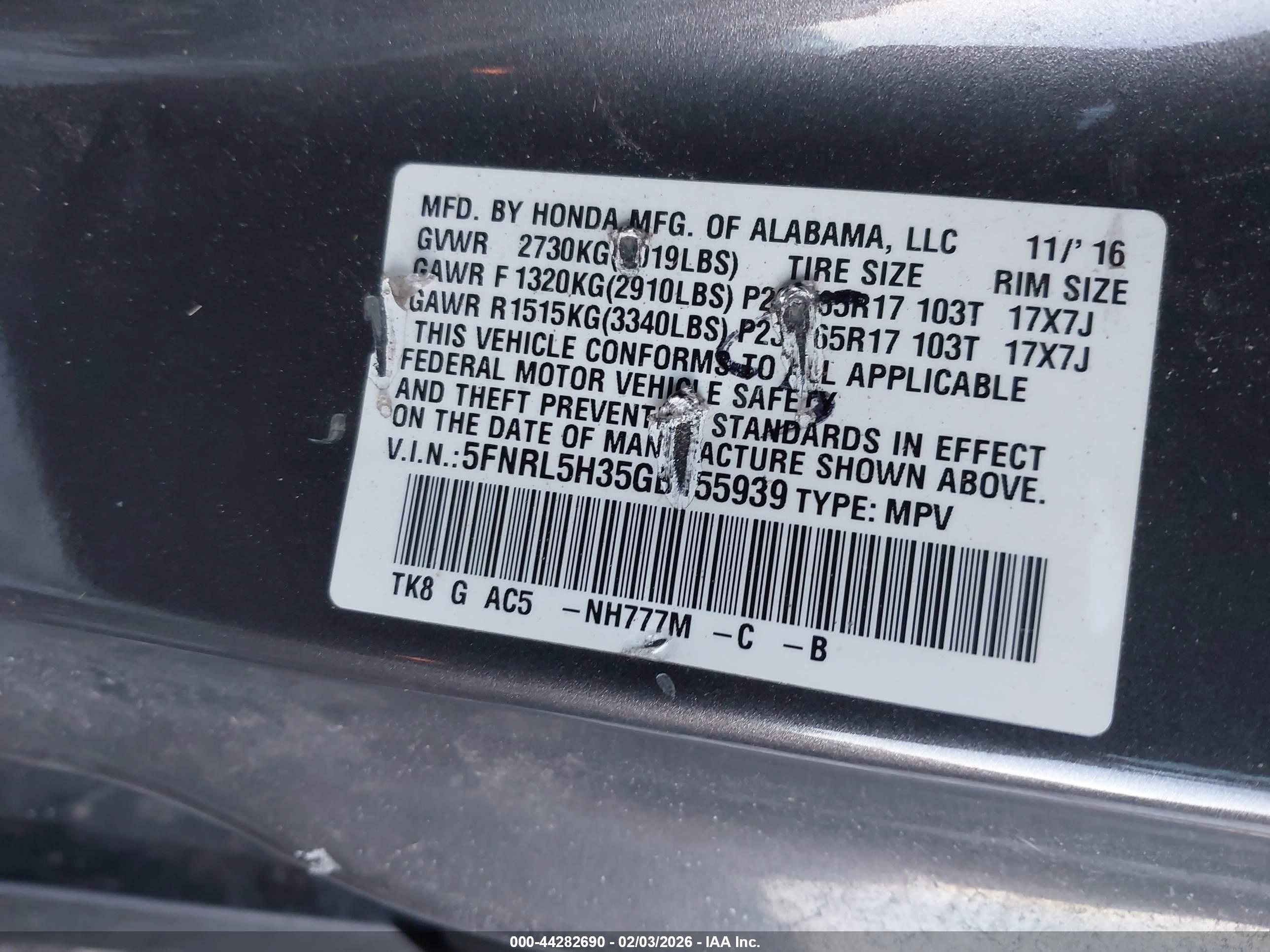 HONDA ODYSSEY image 9