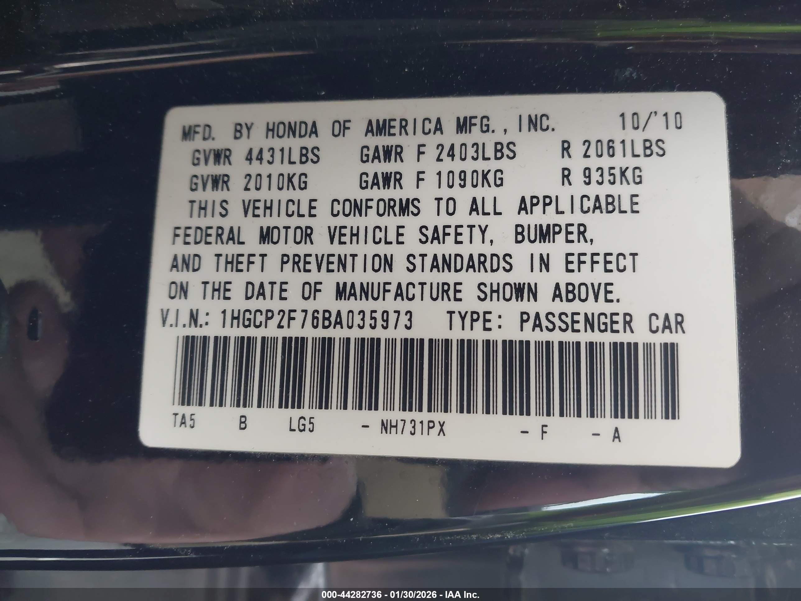 HONDA ACCORD image 9