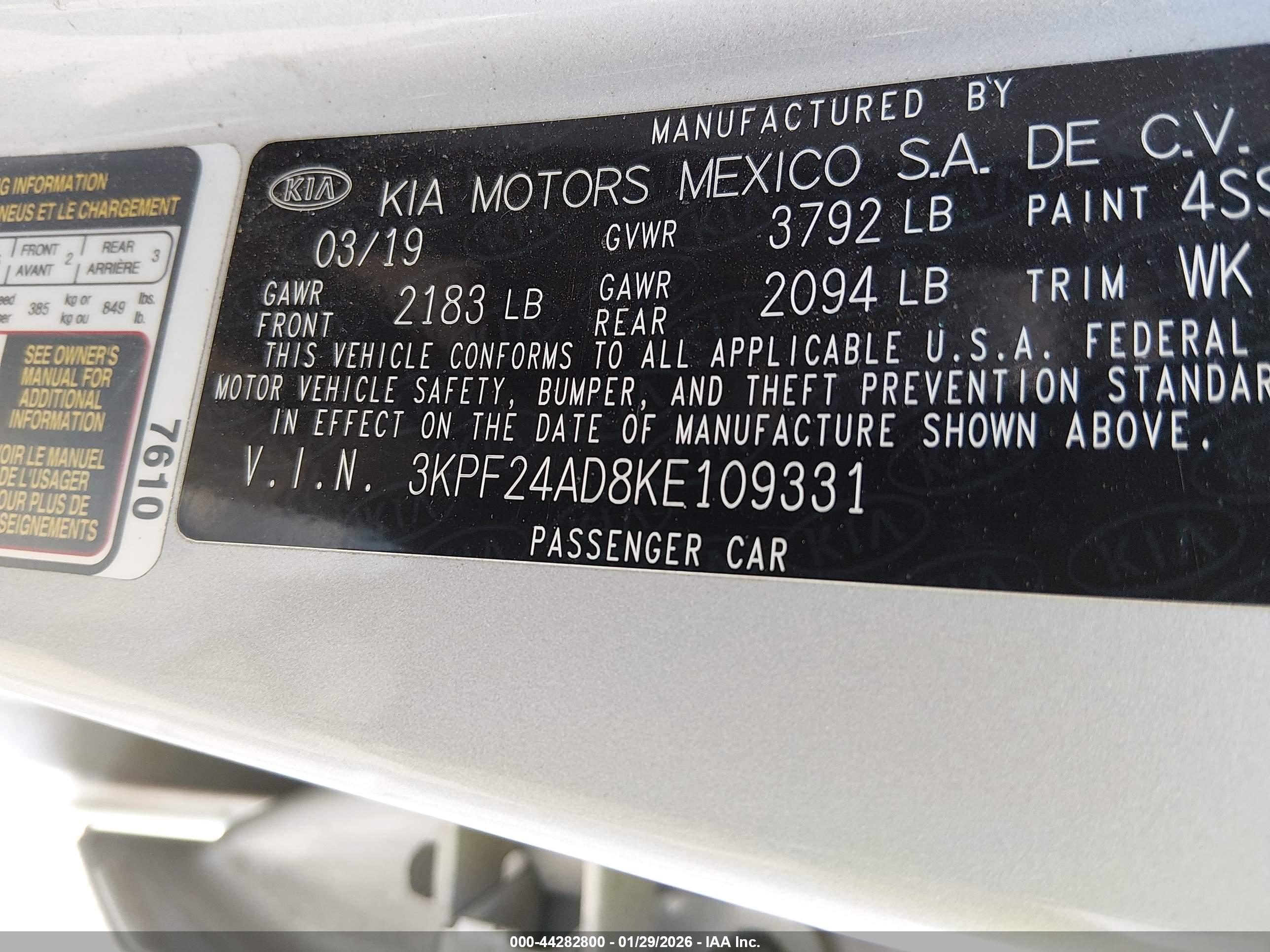KIA FORTE image 9