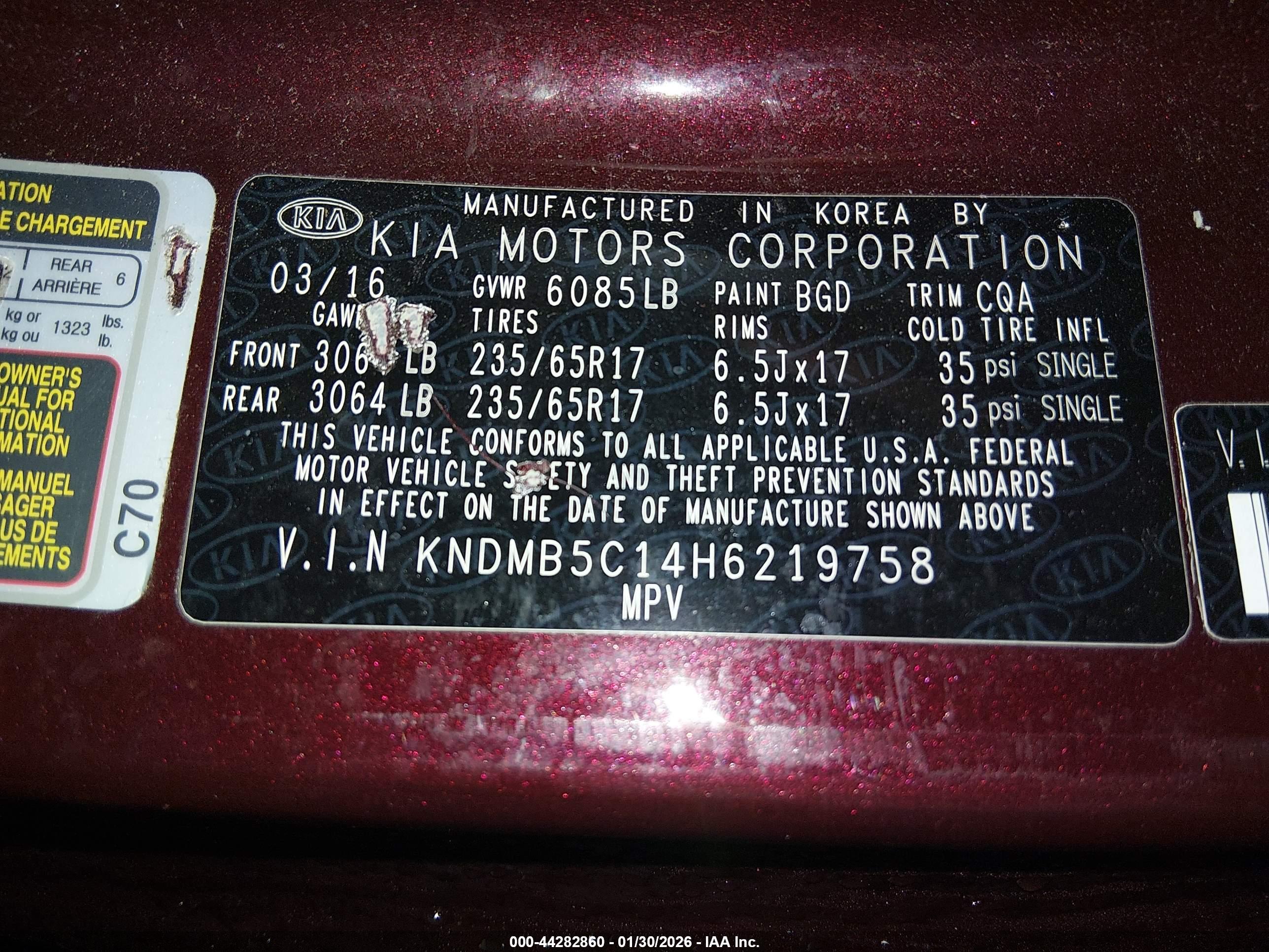 KIA SEDONA image 9