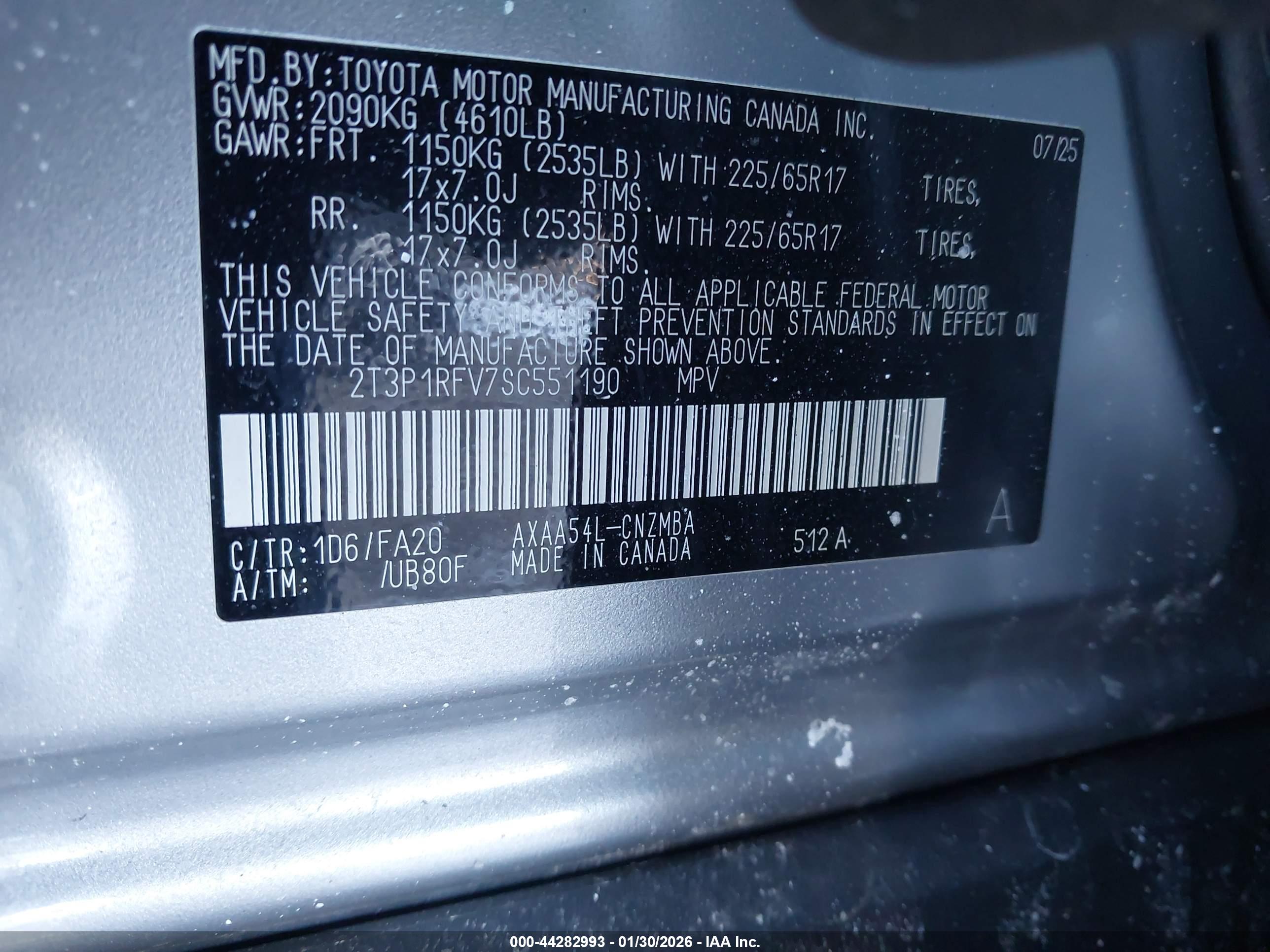 TOYOTA RAV4 image 9