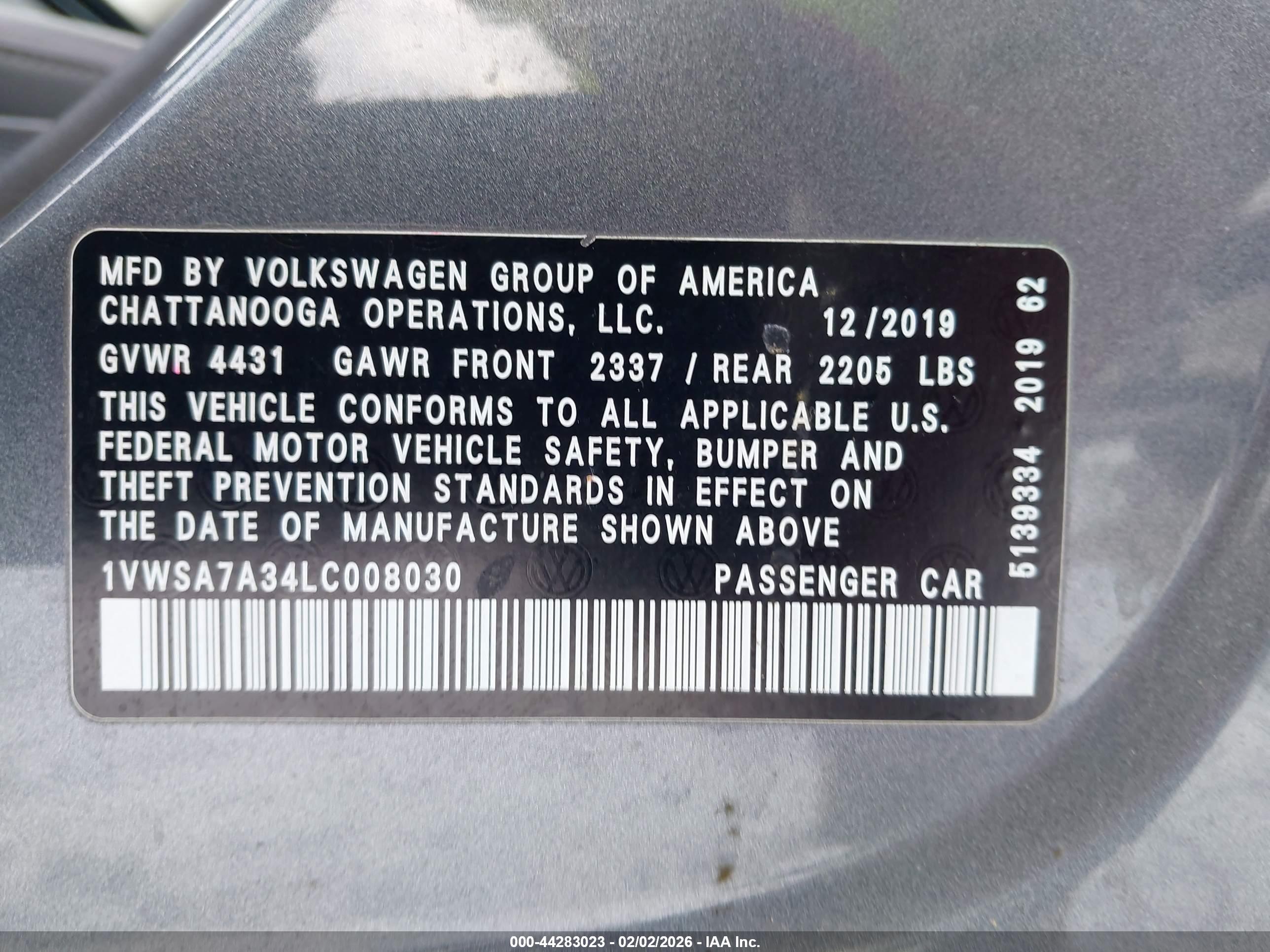 VOLKSWAGEN PASSAT image 9